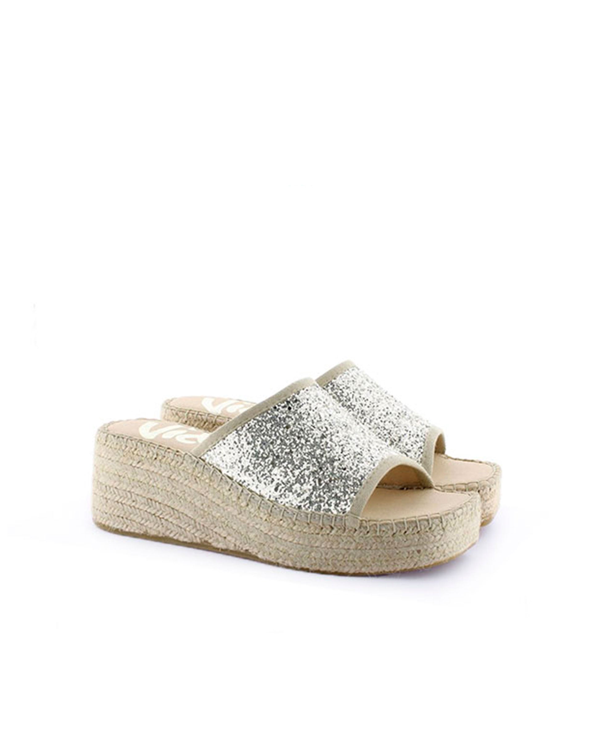 ZUECO EN GLITTER HIELO VINCI