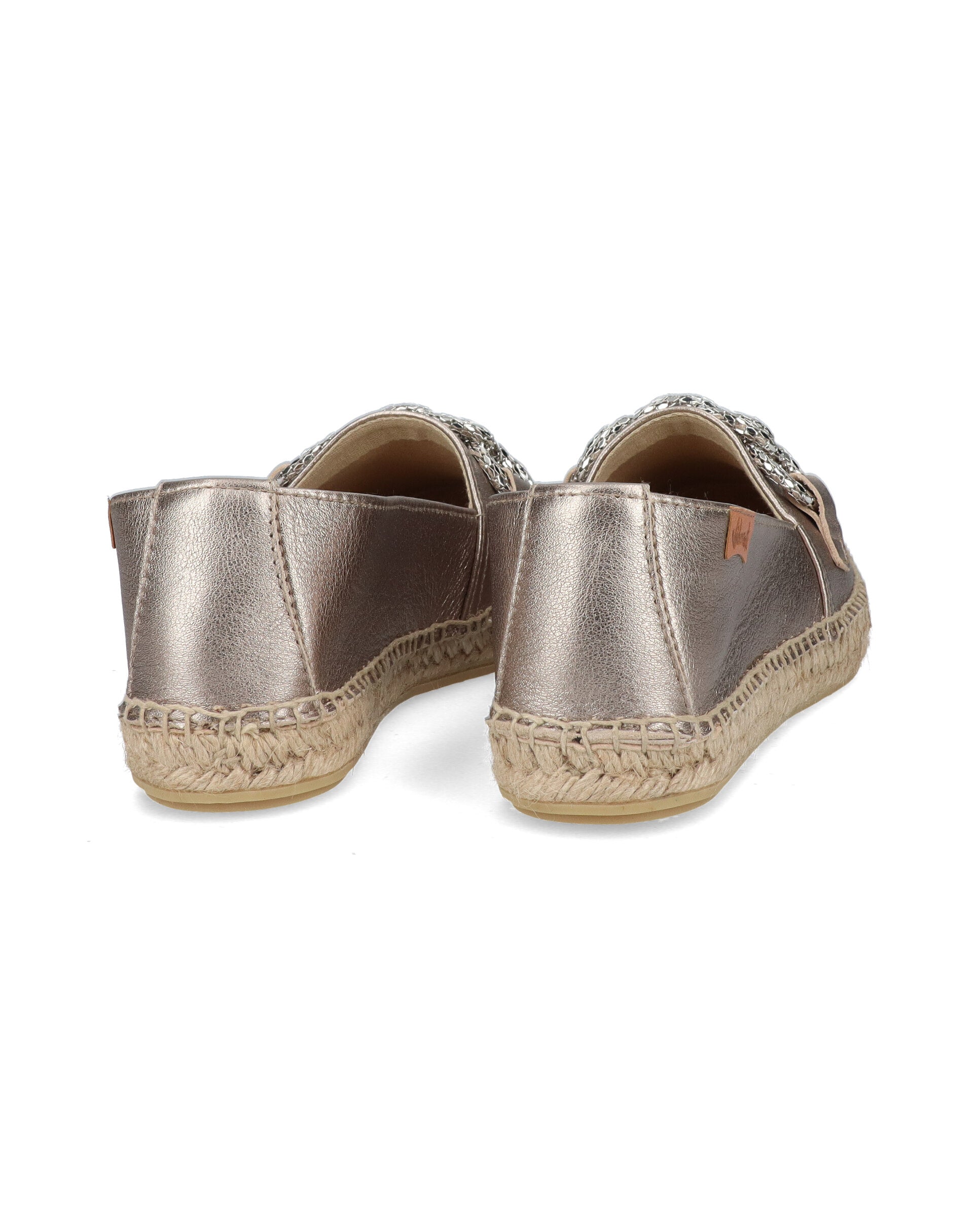 SLIPPER EN NAPA METAL CUERDA PITIUSA