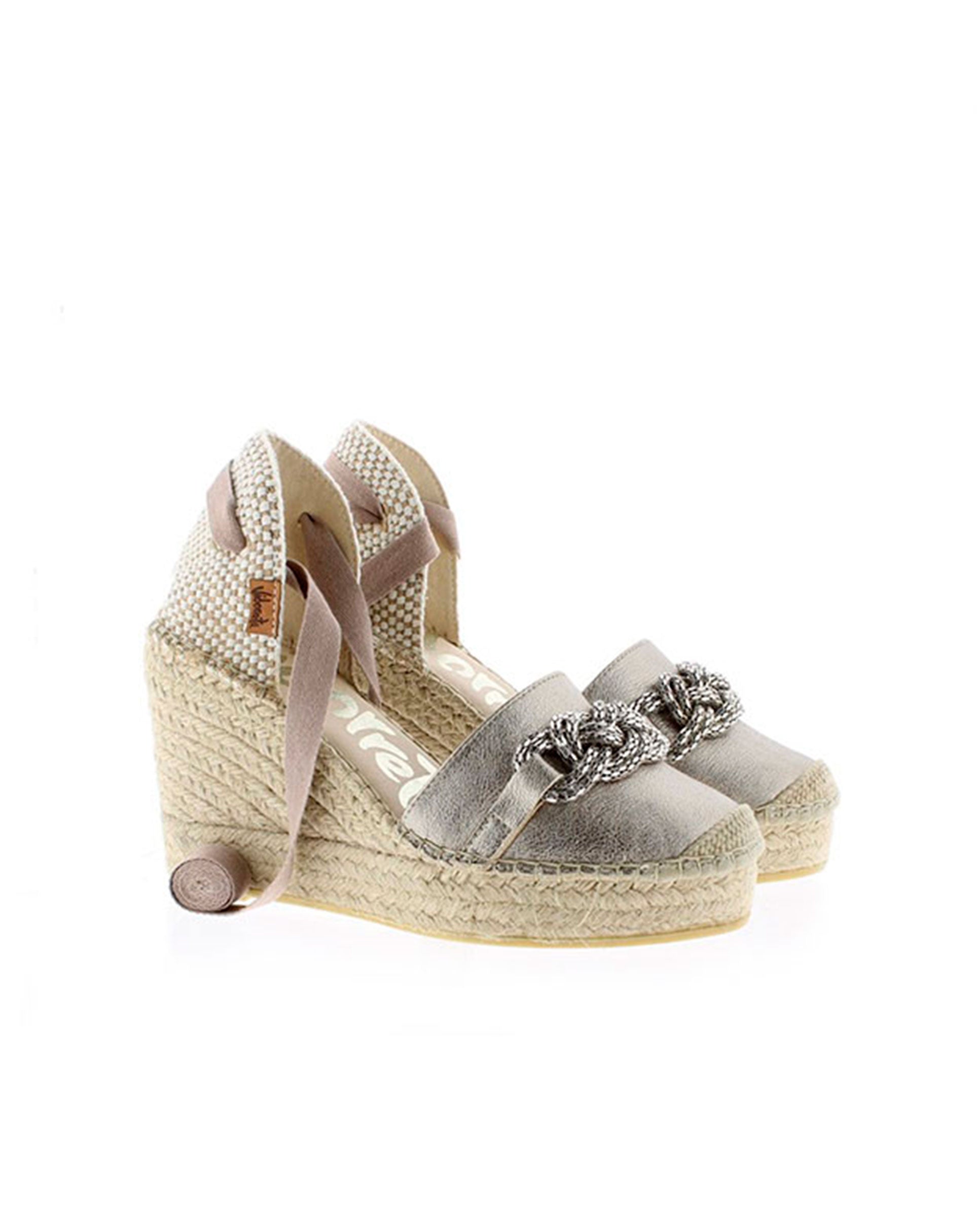 SLIPPER EN NAPA METAL CUERDA PITIUSA