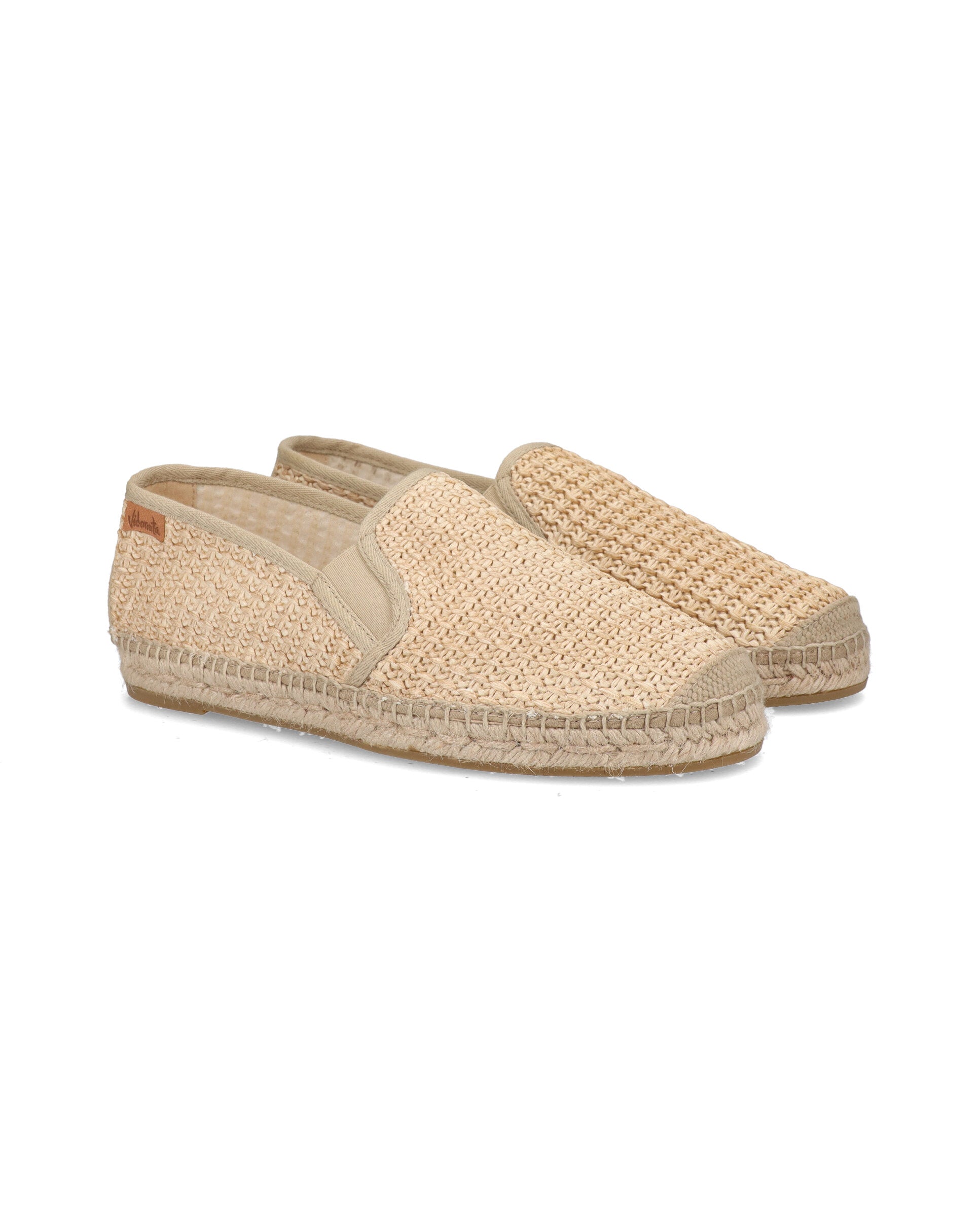 SLIPPER EN RAFIA TRENZA NATURAL BORNEO