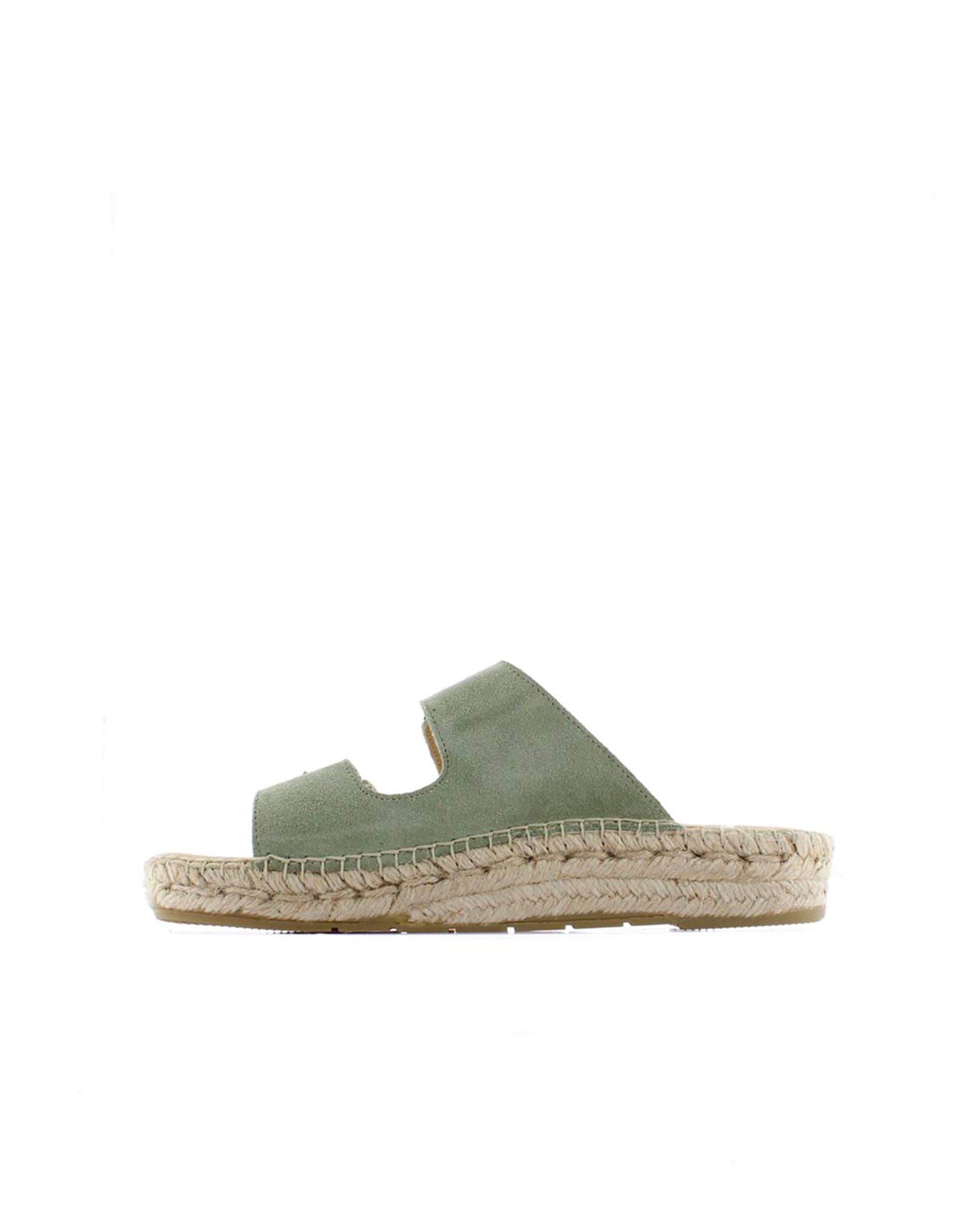 Sandalia bio en serraje agua claro Bahía