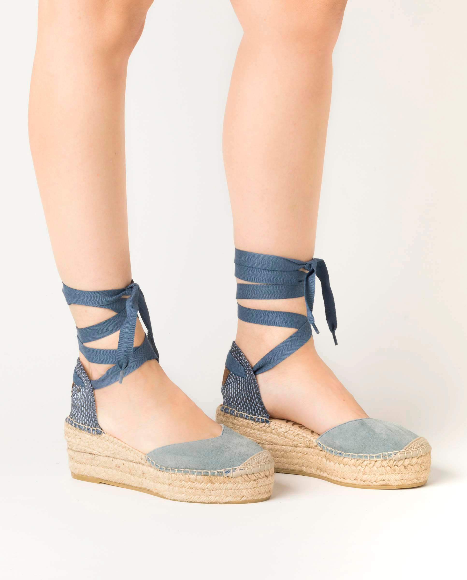 Campesina pico serraje jeans Creta