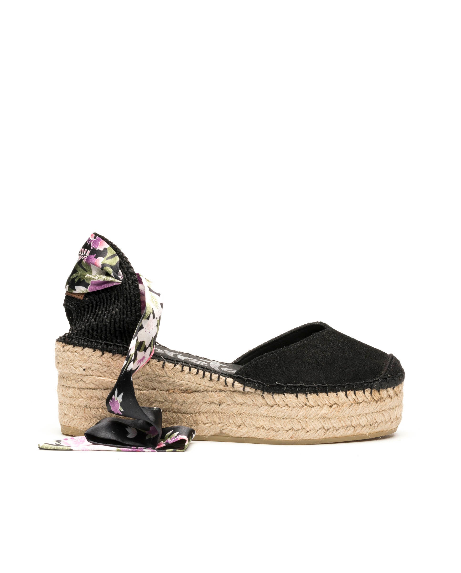 Sandalia serraje negro Creta