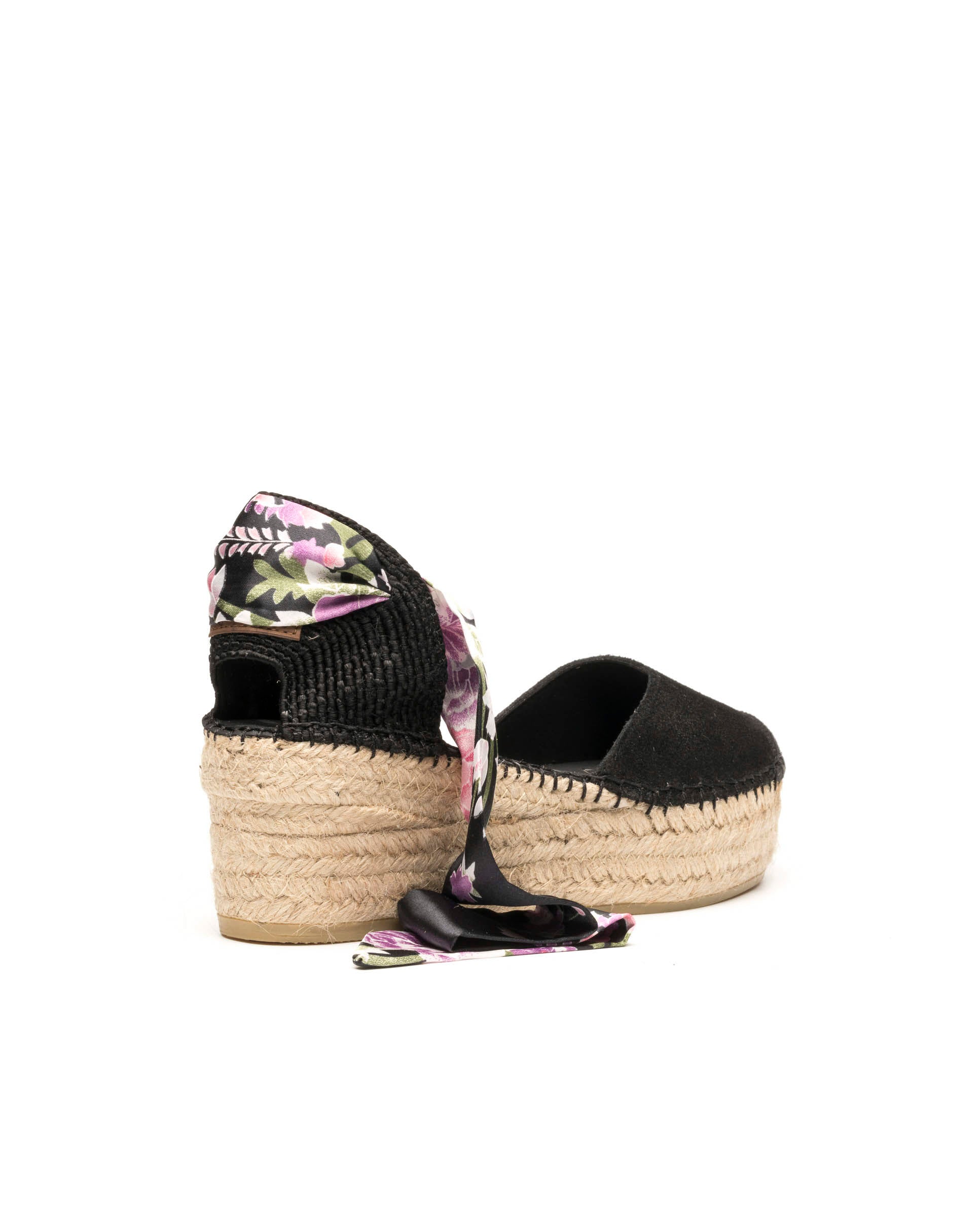 Sandalia serraje negro Creta