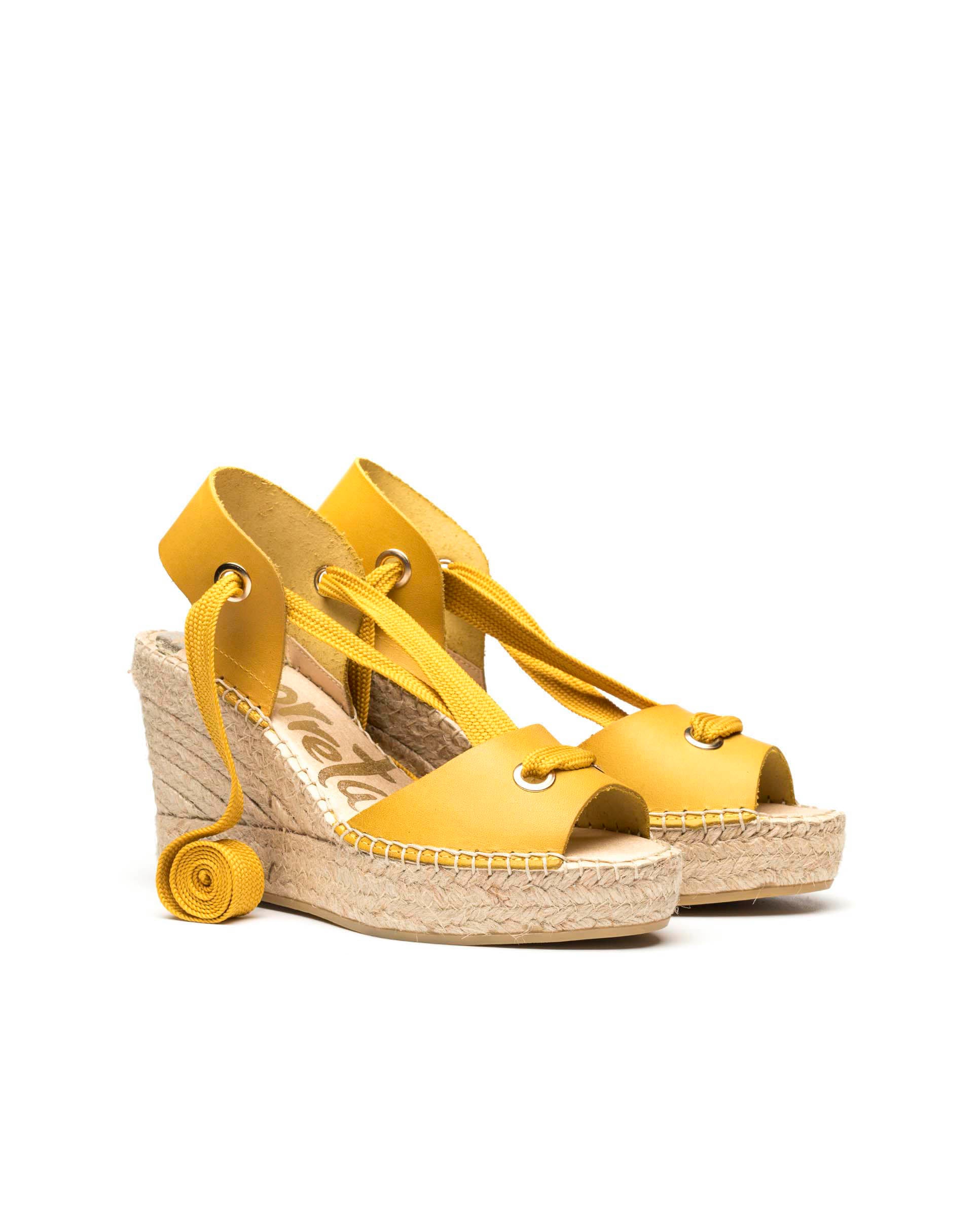 Sandalia vaquetta amarillo Tilo 7