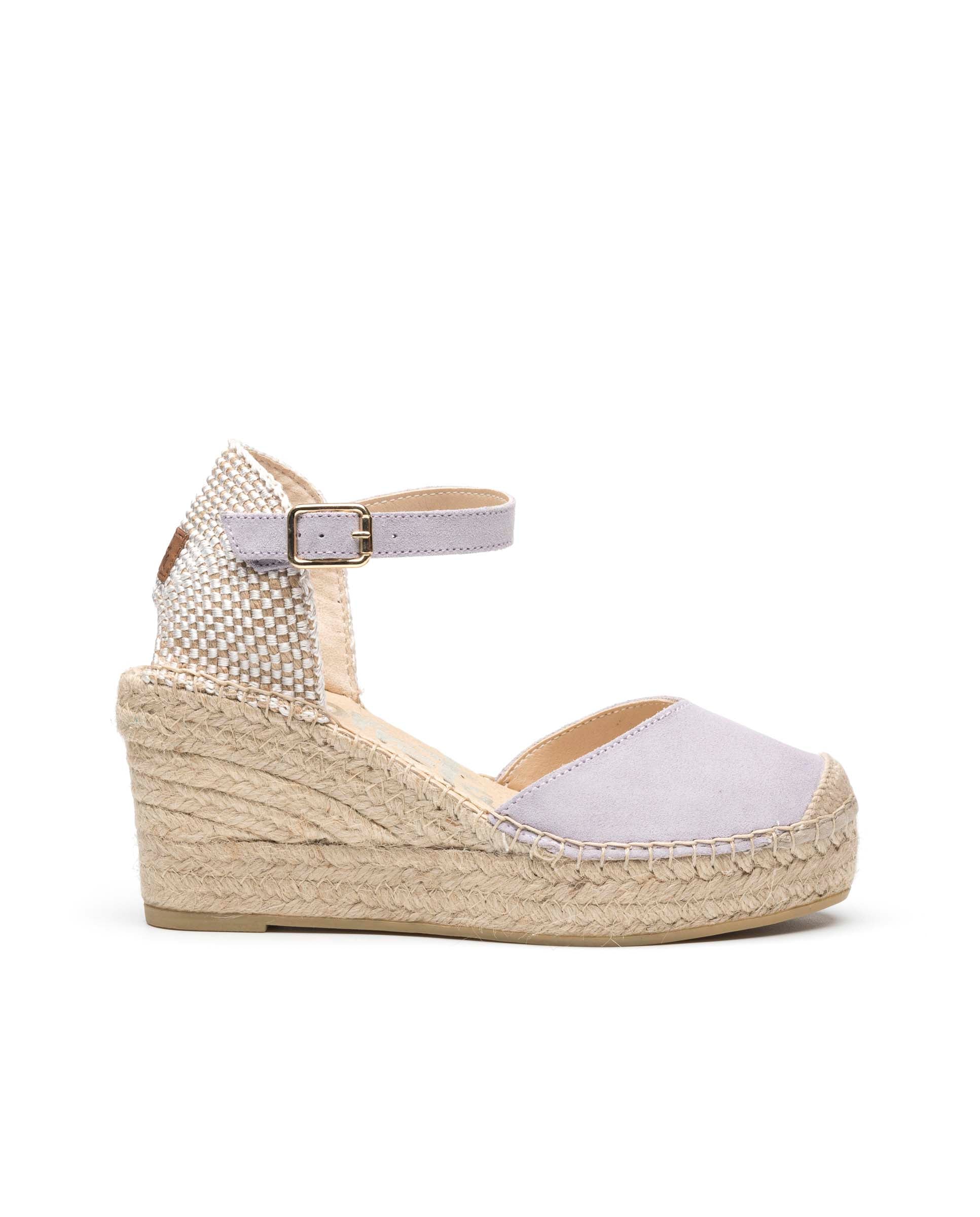 Sandalia pico serraje malva Tilo 5