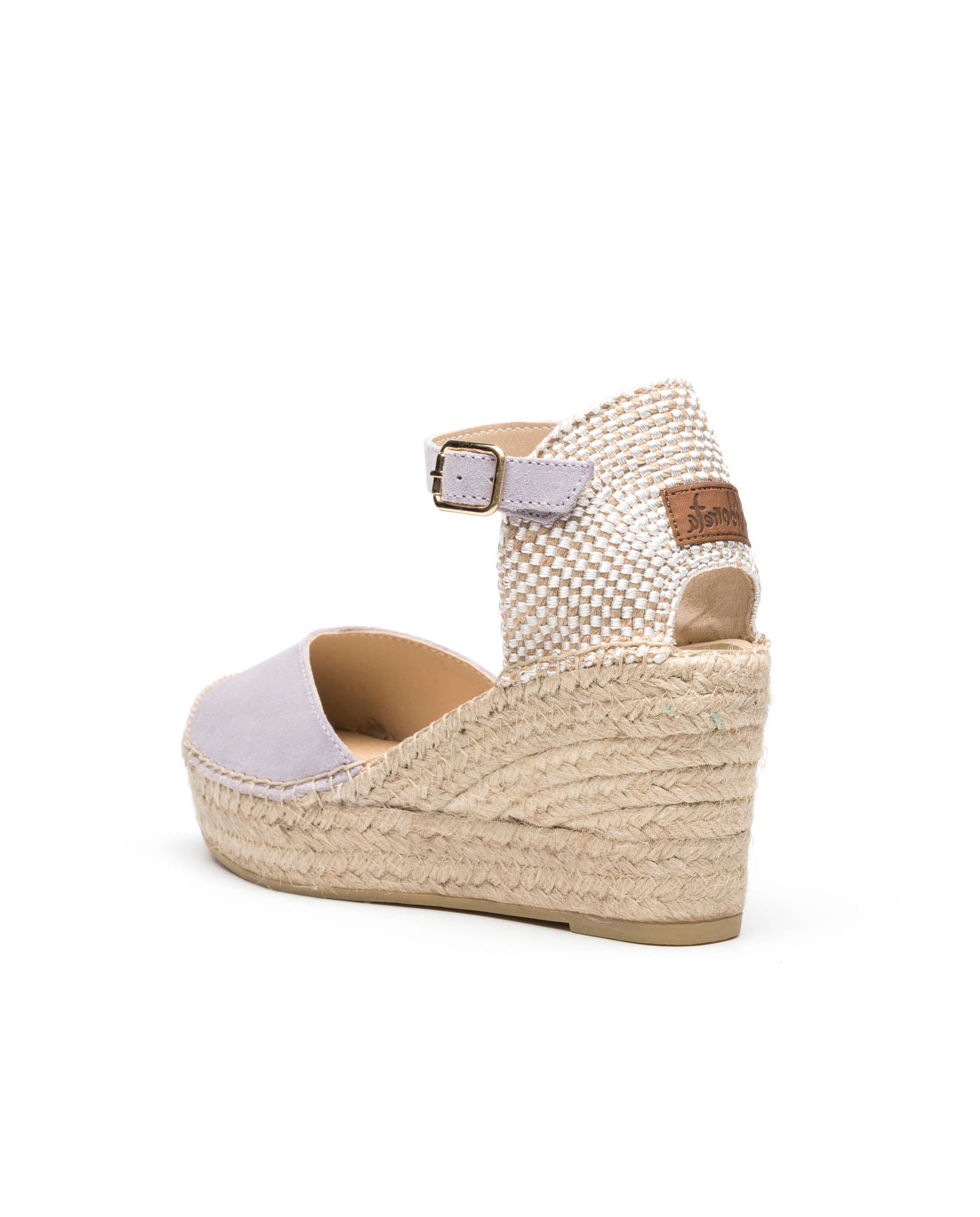 Sandalia pico serraje malva Tilo 5