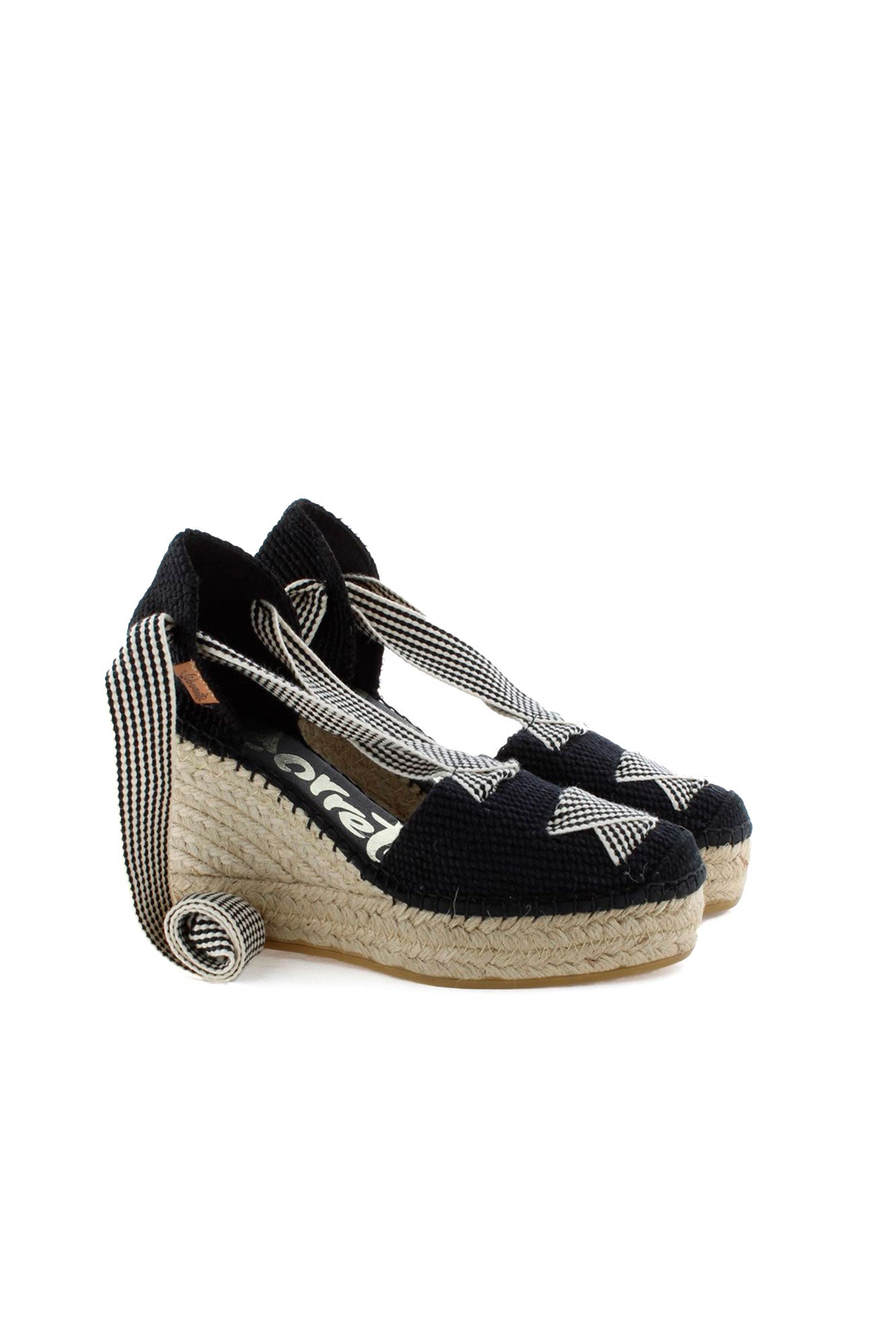 Sandalia cintas tejido x negro Tilo 7