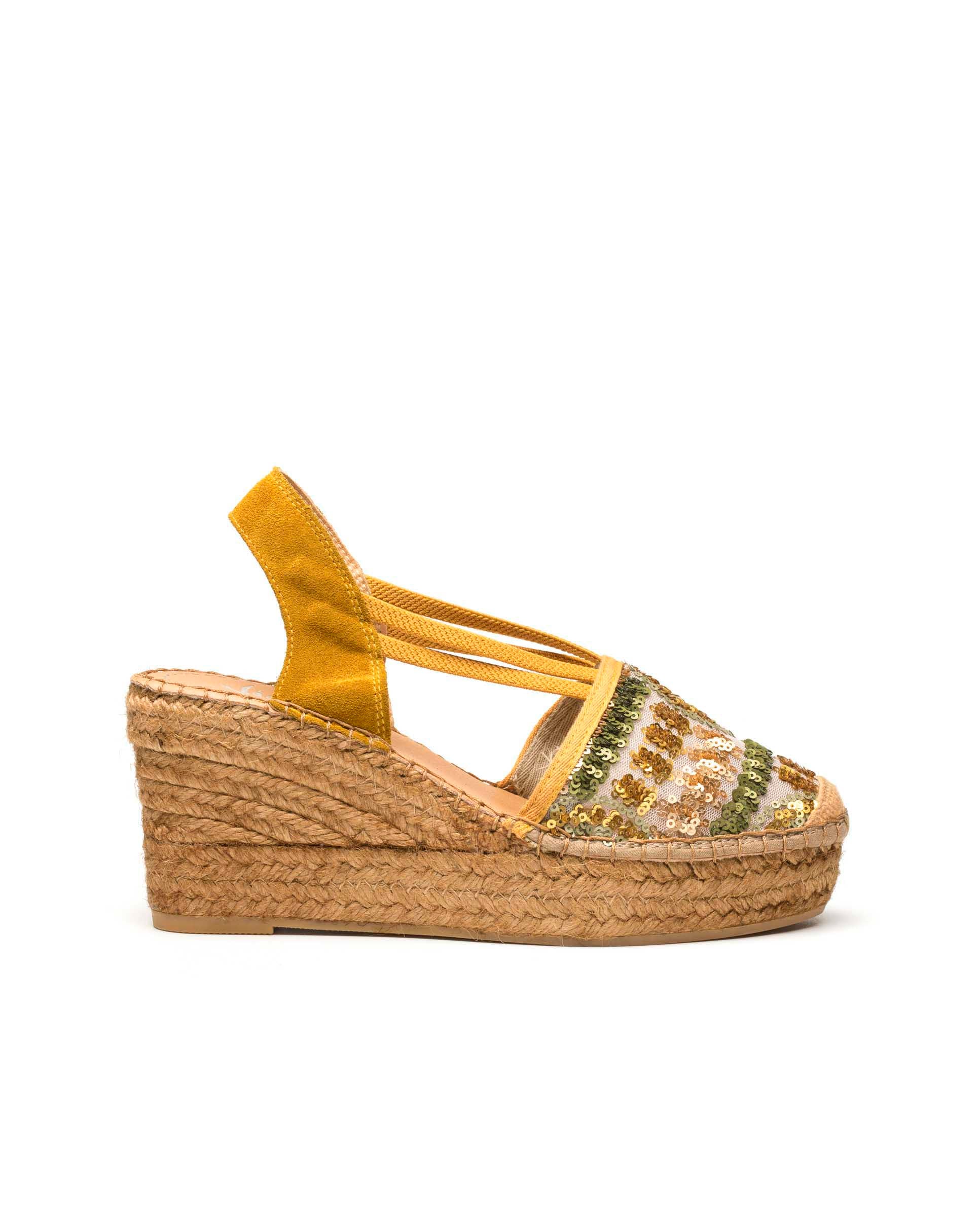 Sandalia kermesio mostaza