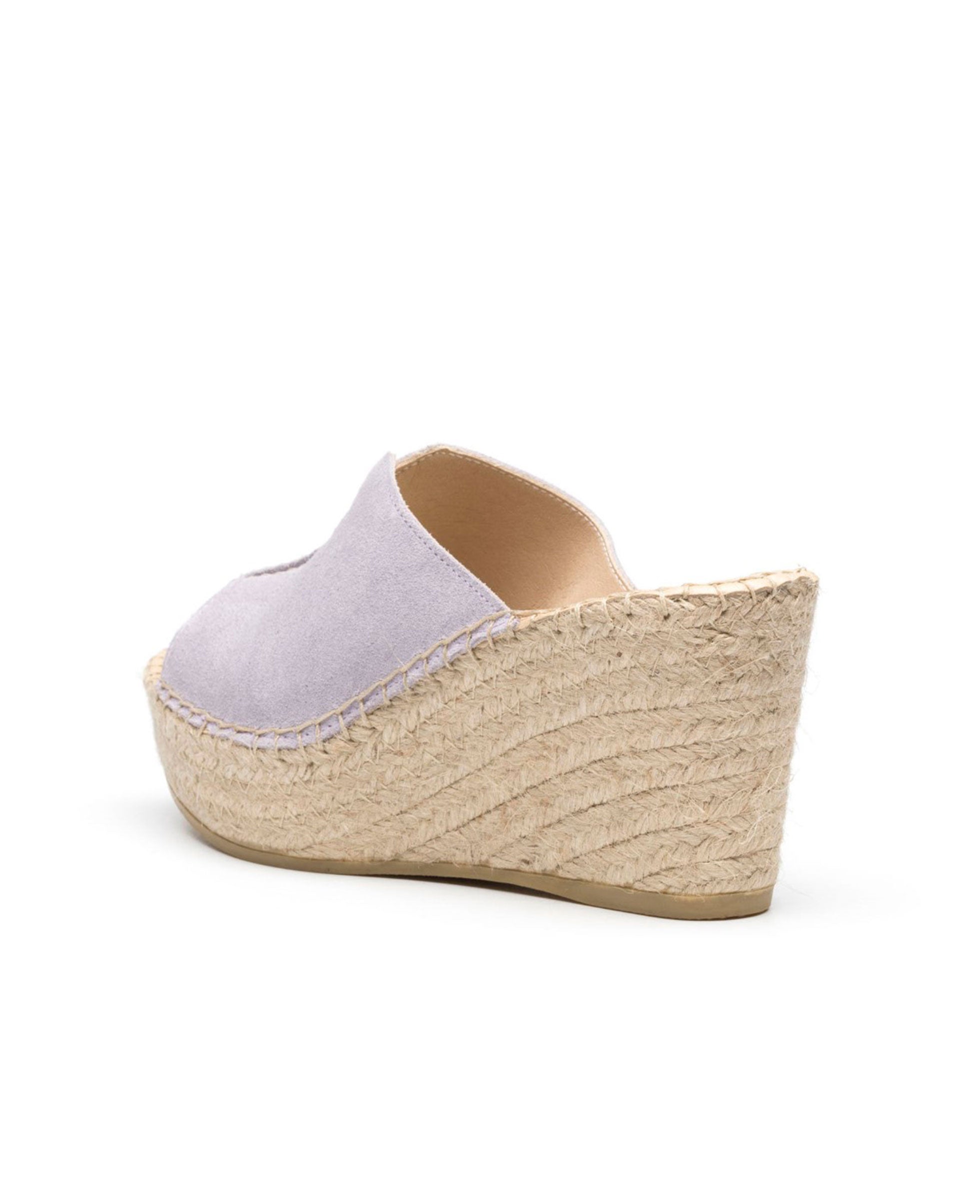 Zueco serraje malva Dominica