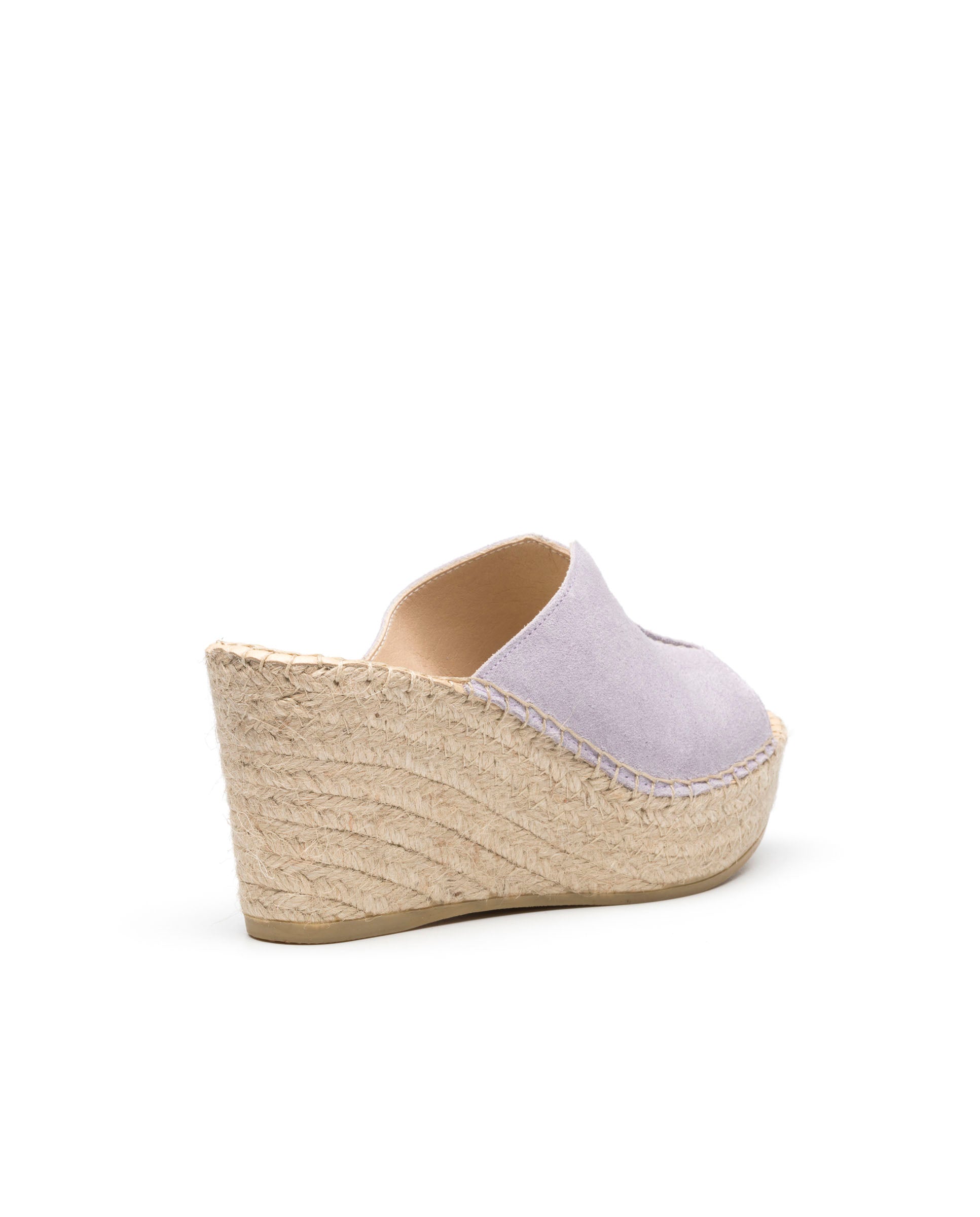 Zueco serraje malva Dominica