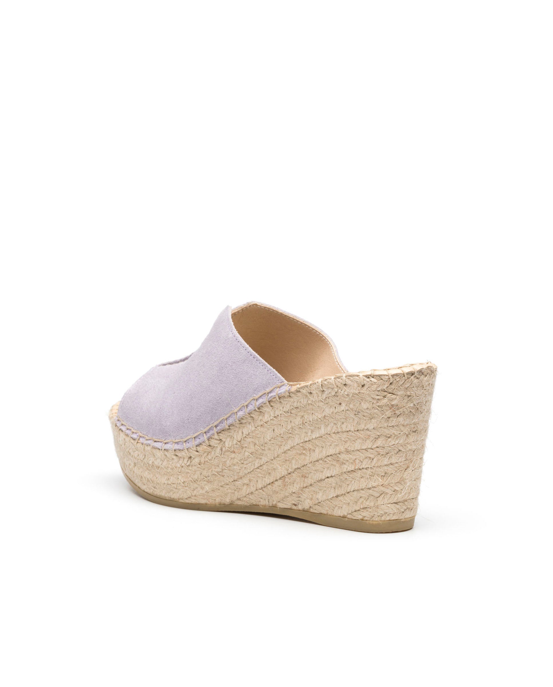 Zueco serraje malva Dominica