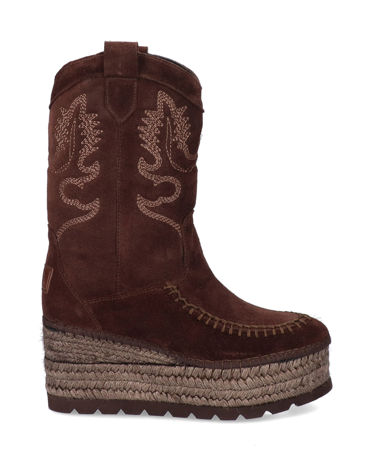 BOTA COWBOY EN SERRAJE MARRÓN CRETA
