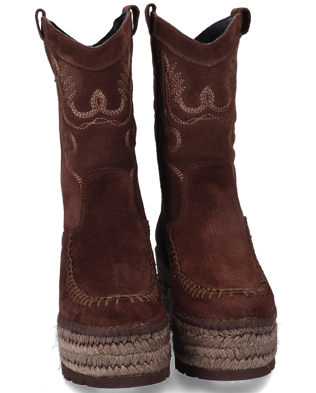 BOTA COWBOY EN SERRAJE MARRÓN CRETA