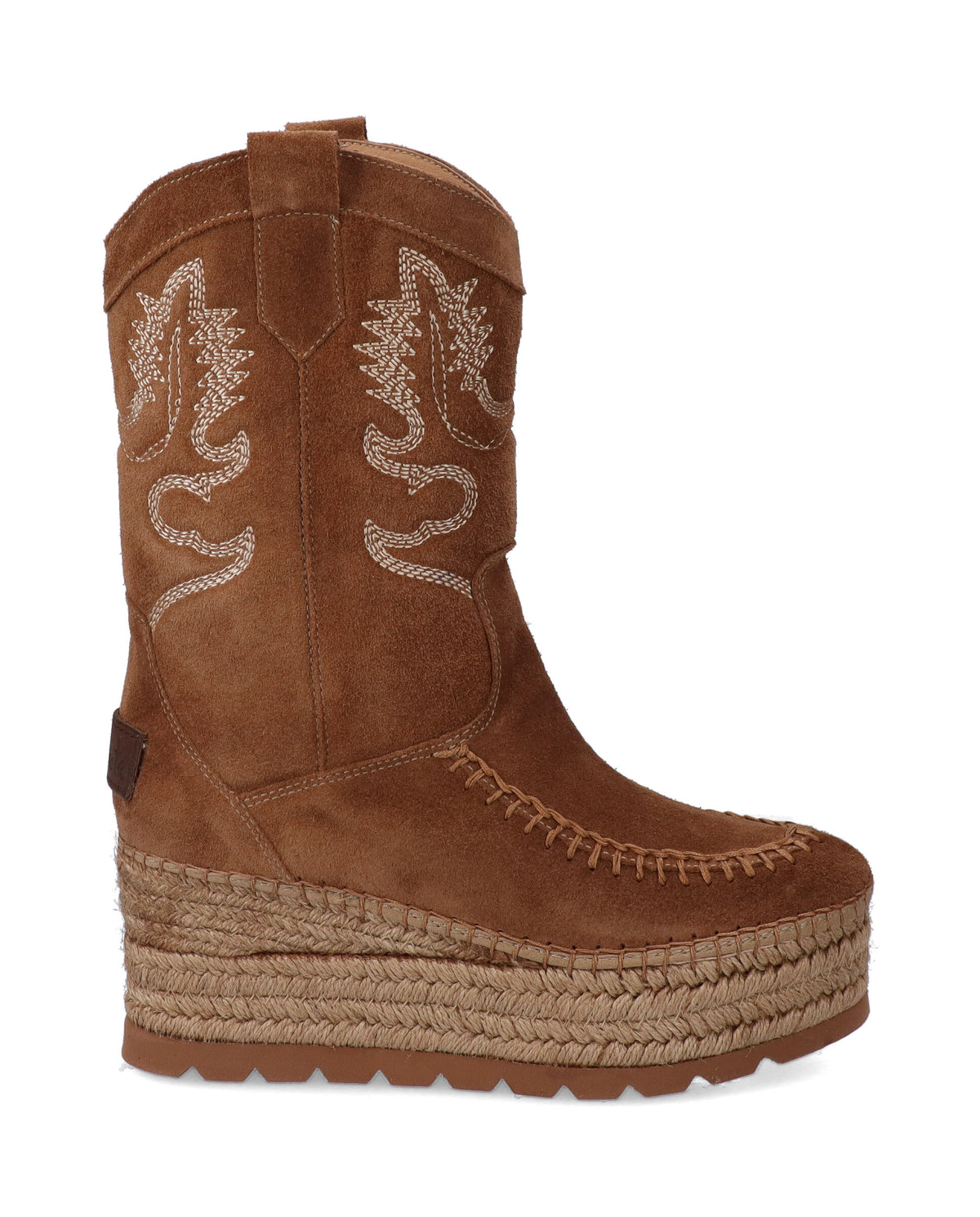 BOTA COWBOY EN SERRAJE TAUPE CRETA