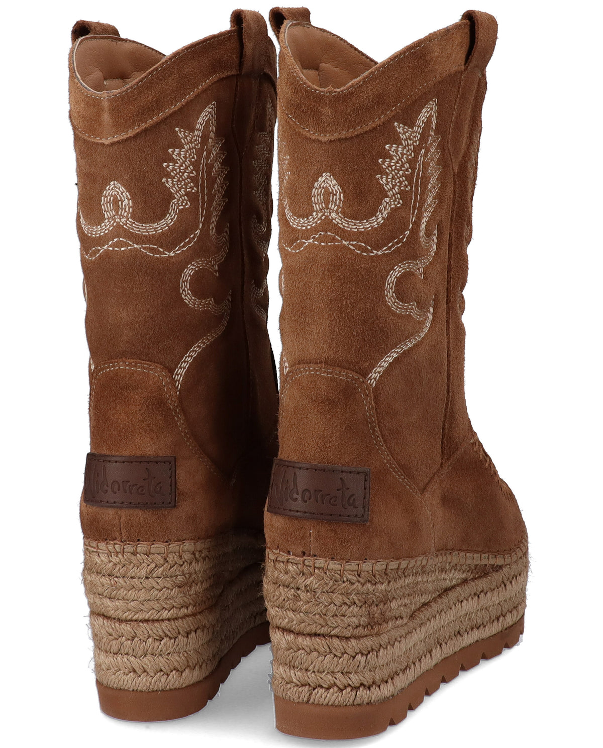 BOTA COWBOY EN SERRAJE TAUPE CRETA