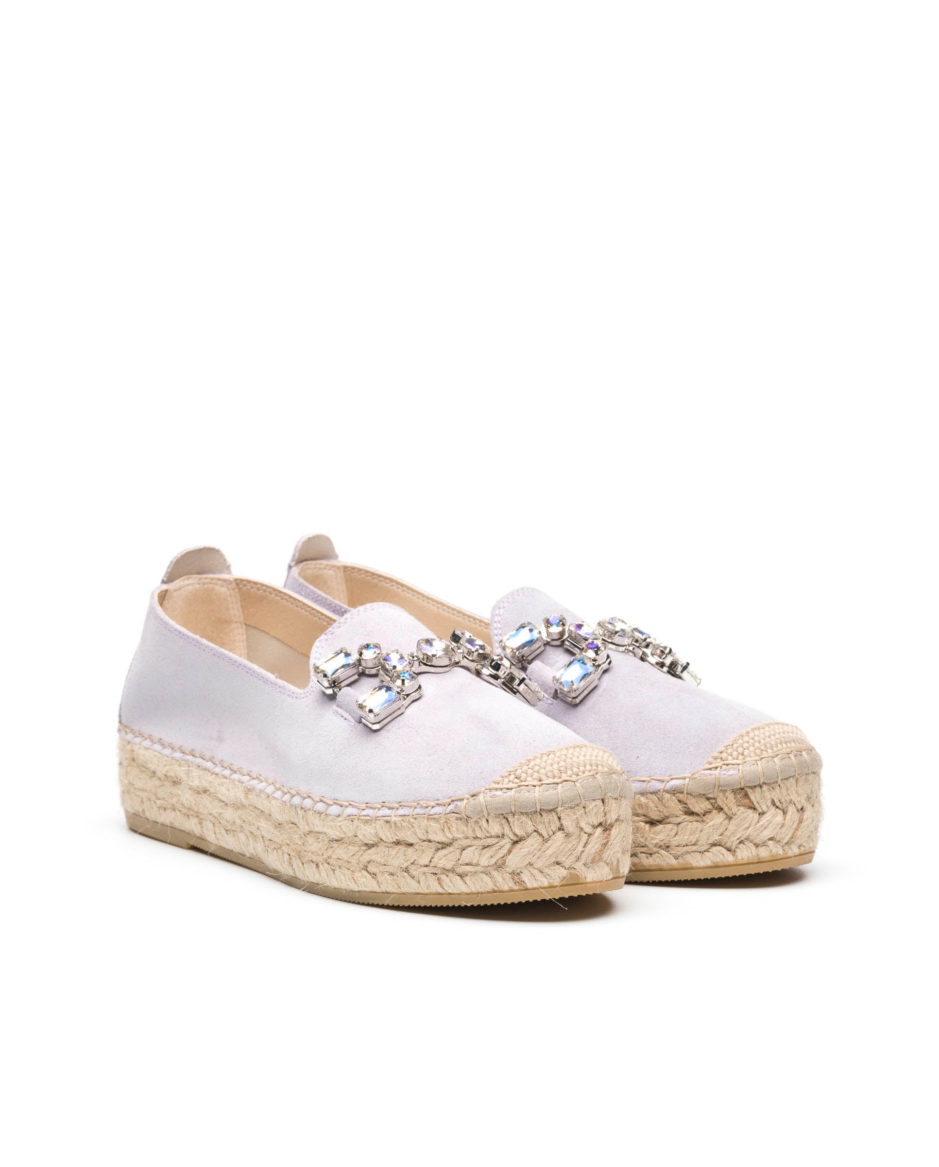 Slippers detalle serraje malva Merce Doble