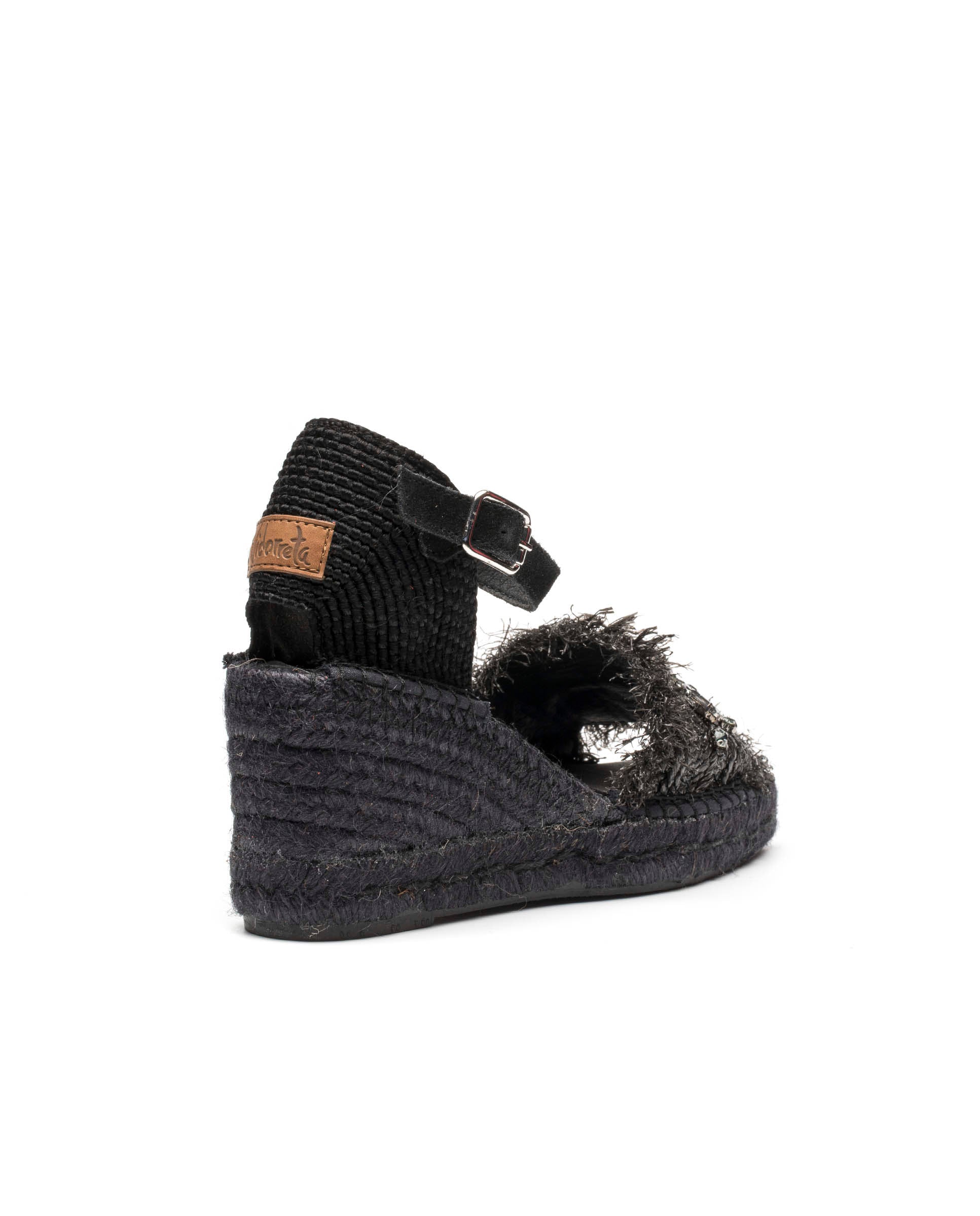 Sandalia rafia cristales negro Matisse 5