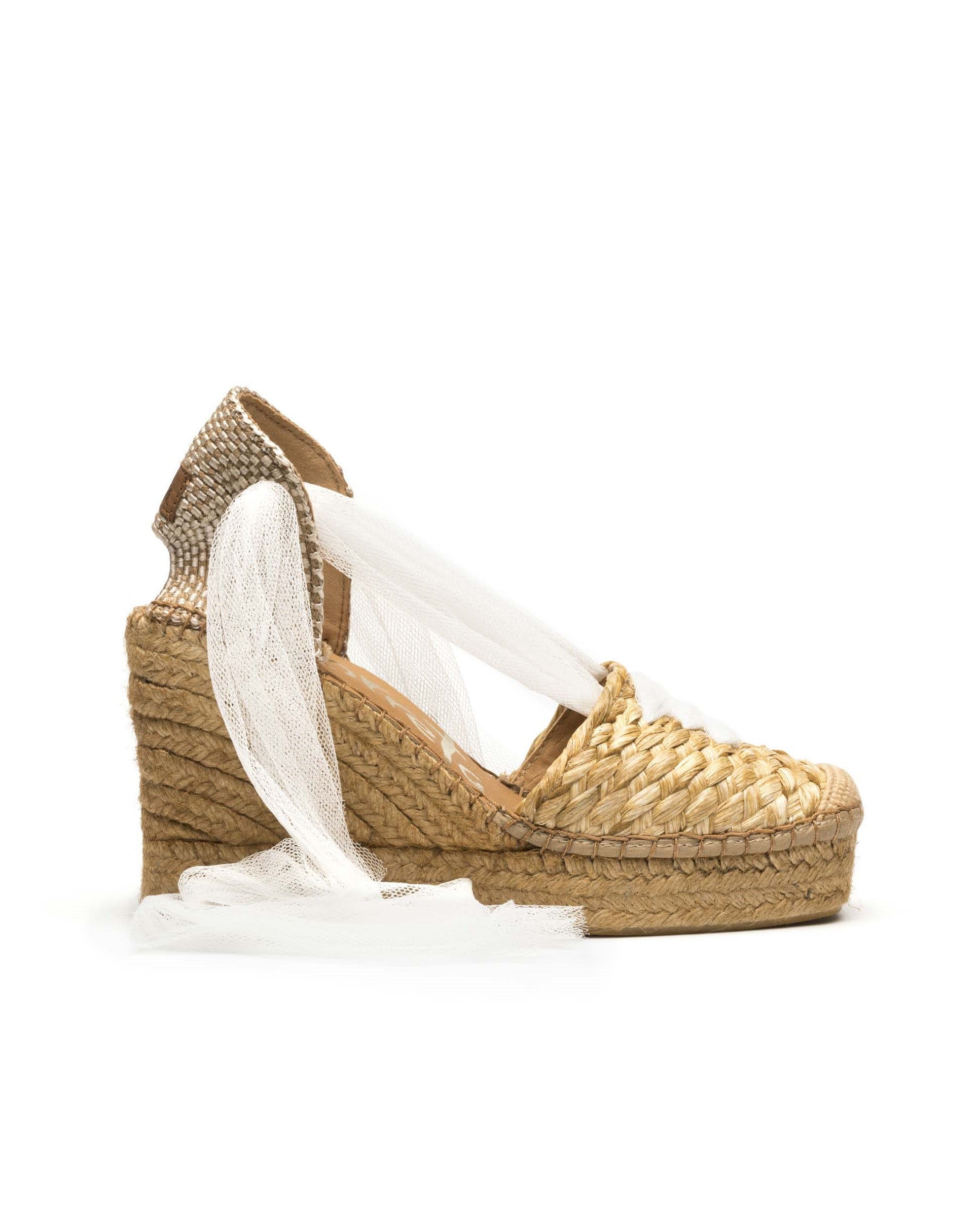 Matisse white raffia sandal