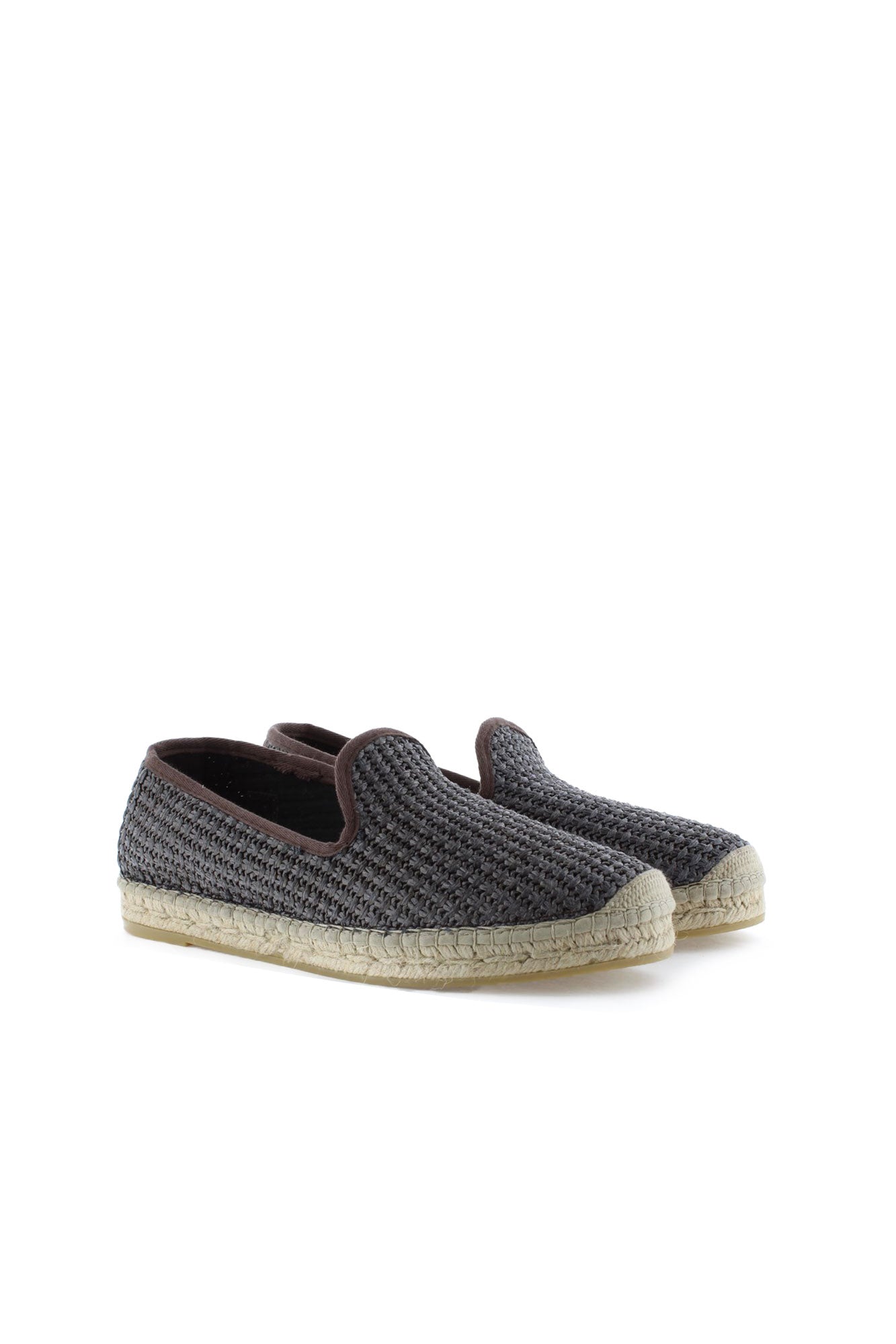 Slipper rafia nudos chocolate Borneo