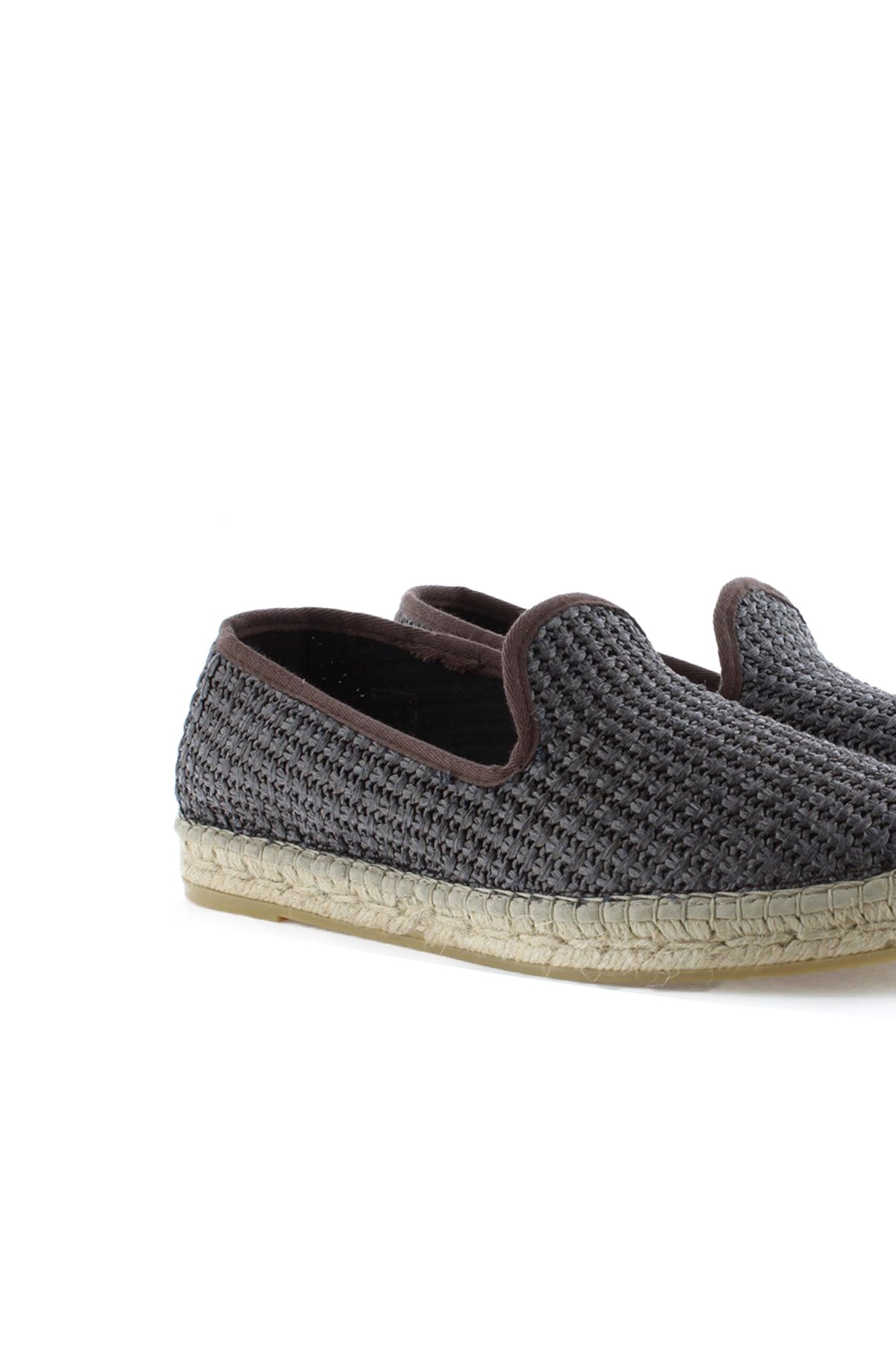Slipper rafia nudos chocolate Borneo