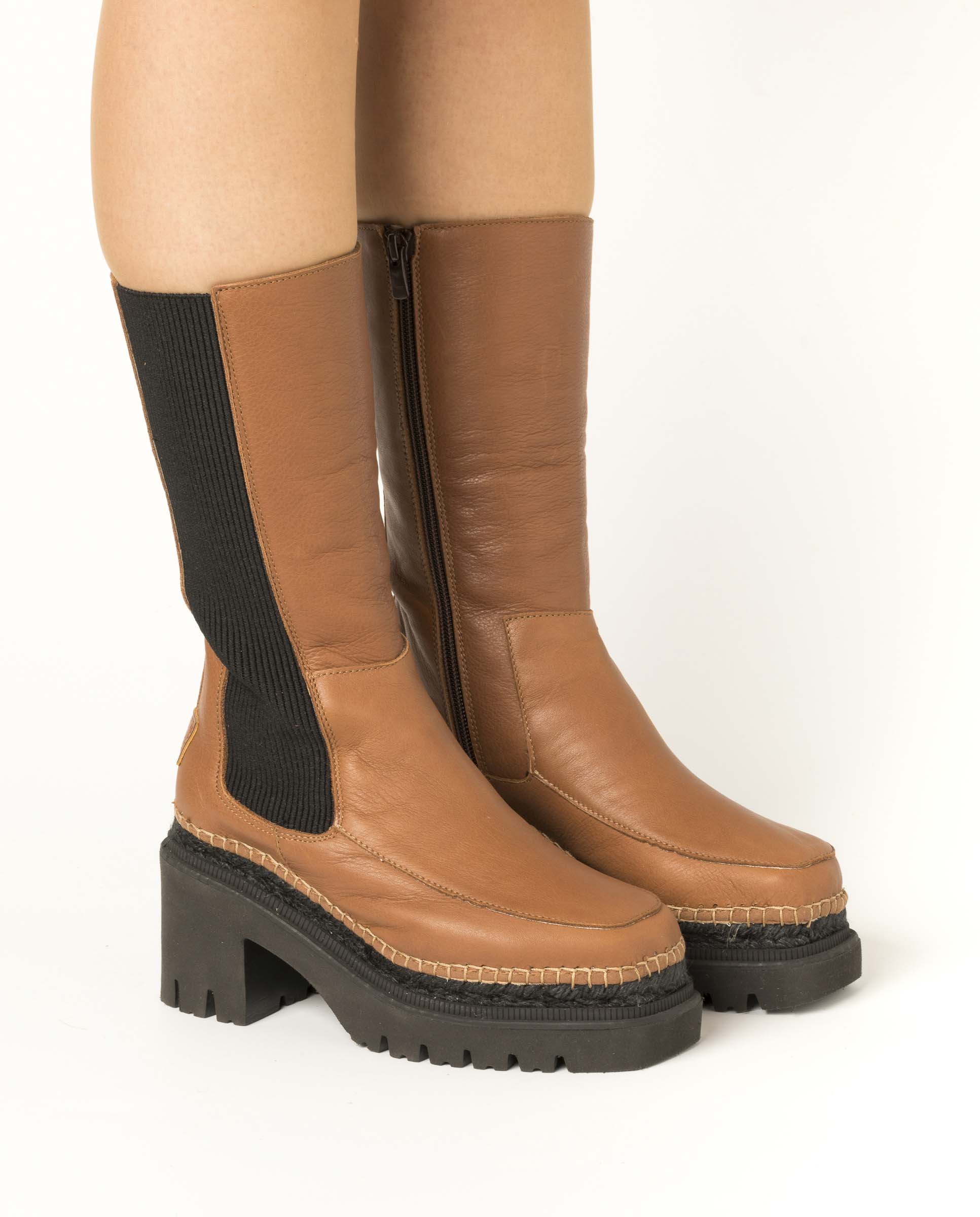 Panteta velvet leather high boot