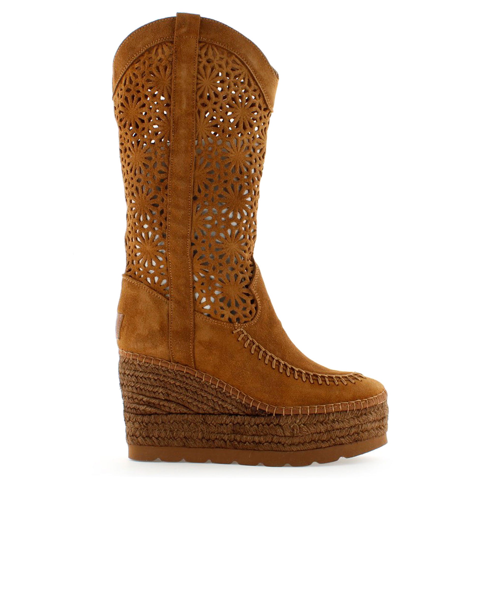 Tilo 5 openwork suede leather boot