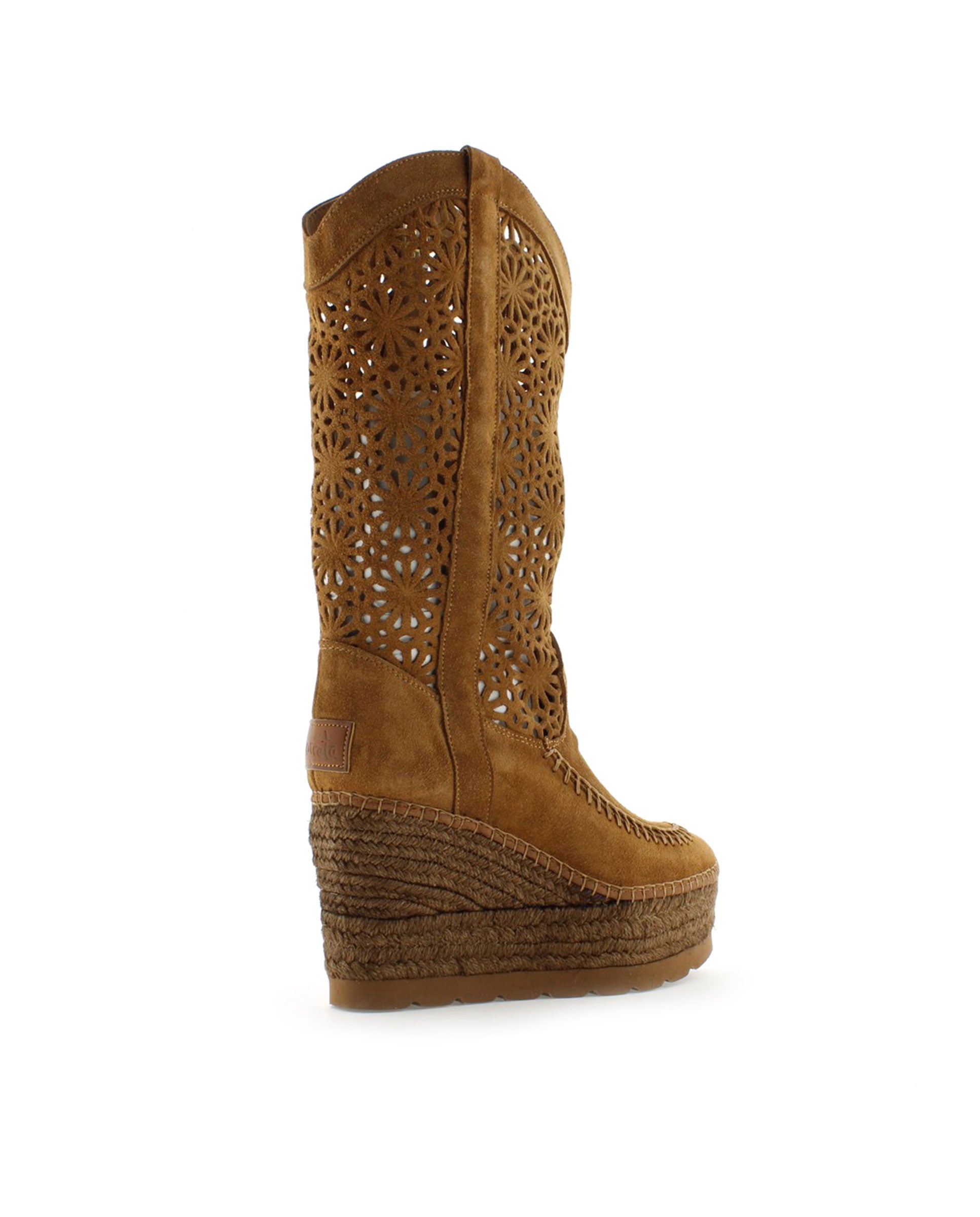 Tilo 5 openwork suede leather boot