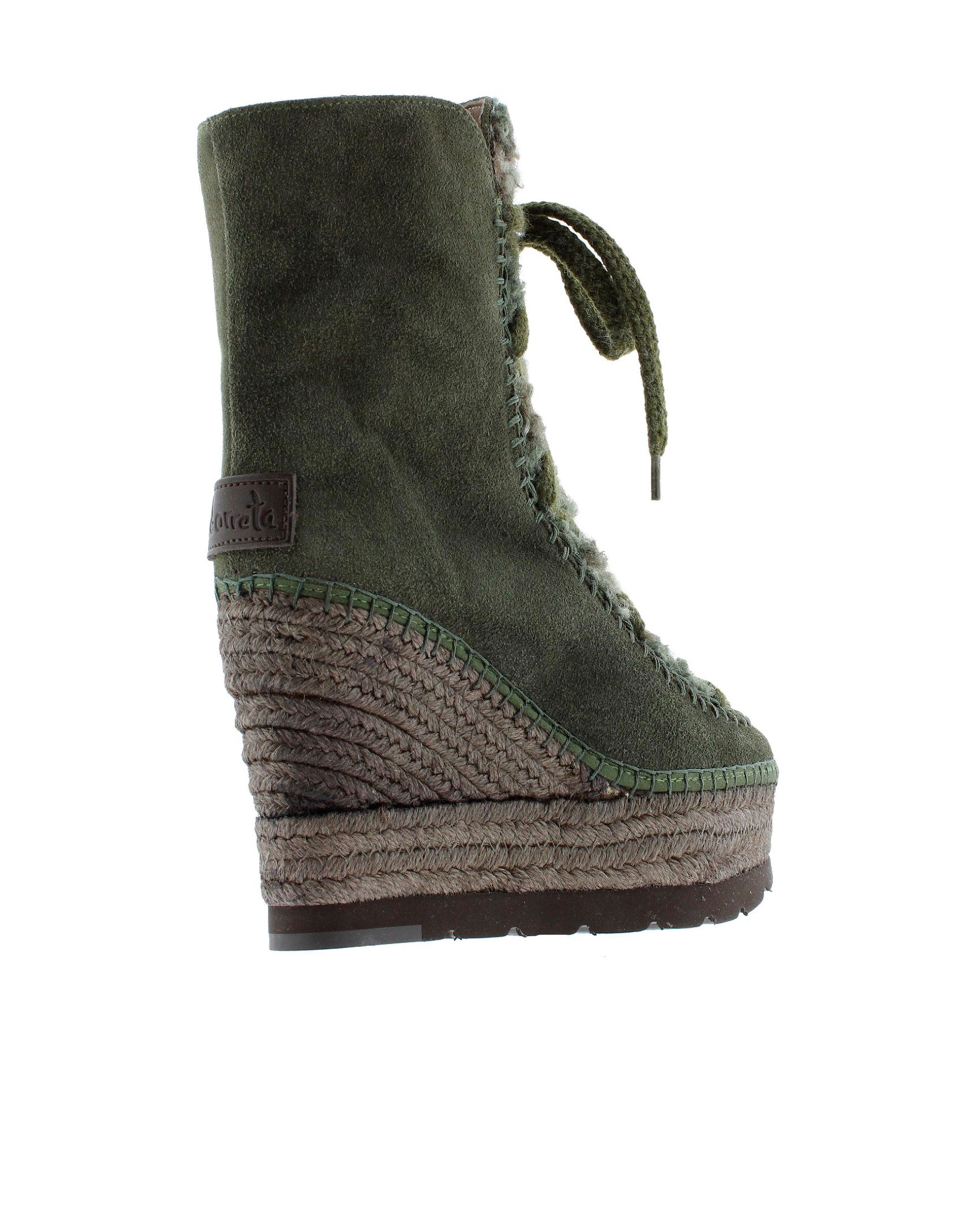 Khaki suede sheepskin boot Tilo 7