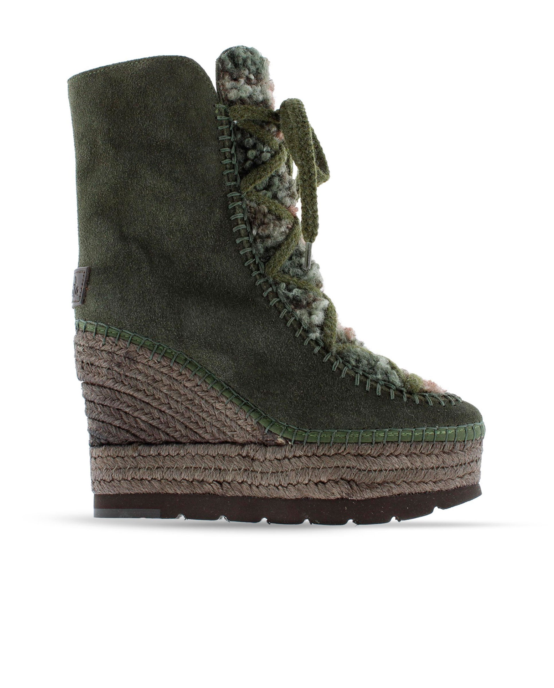 Khaki suede sheepskin boot Tilo 7