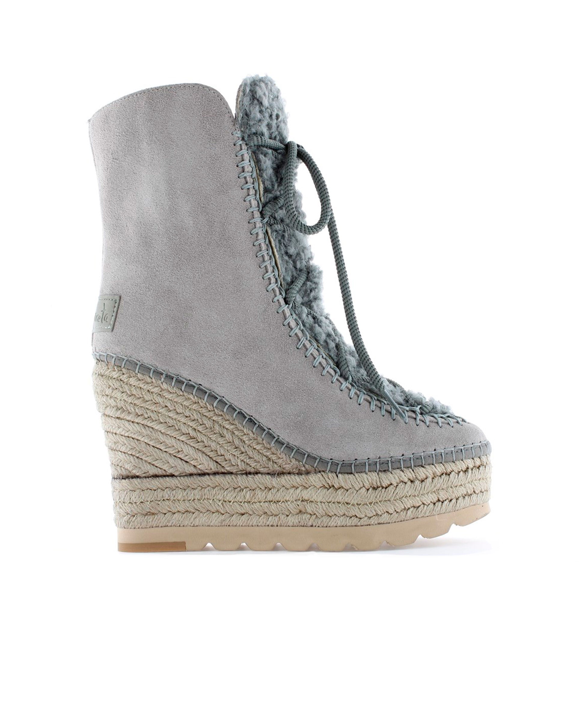 Botin borreguito en serraje gris Tilo 7