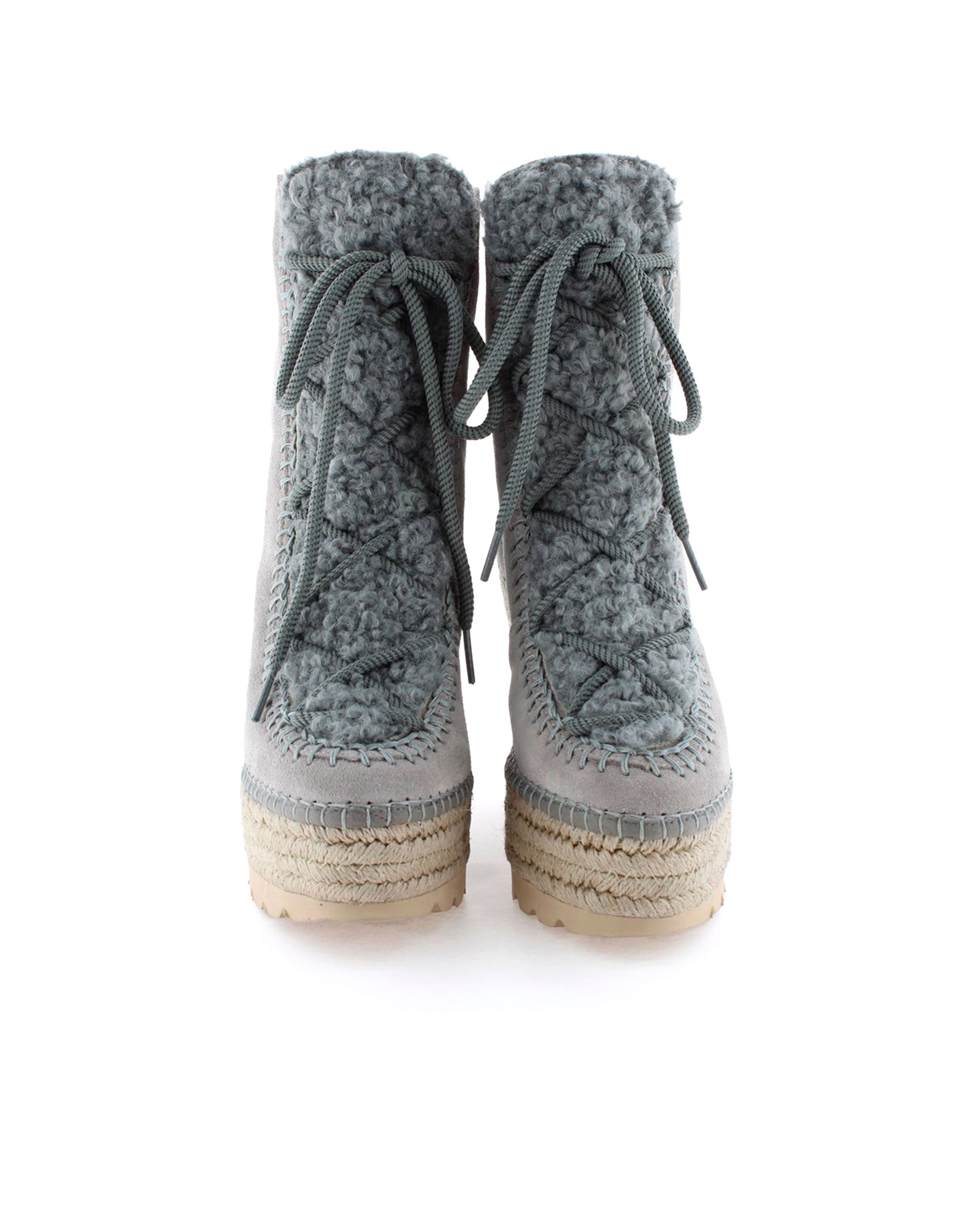 Botin borreguito en serraje gris Tilo 7