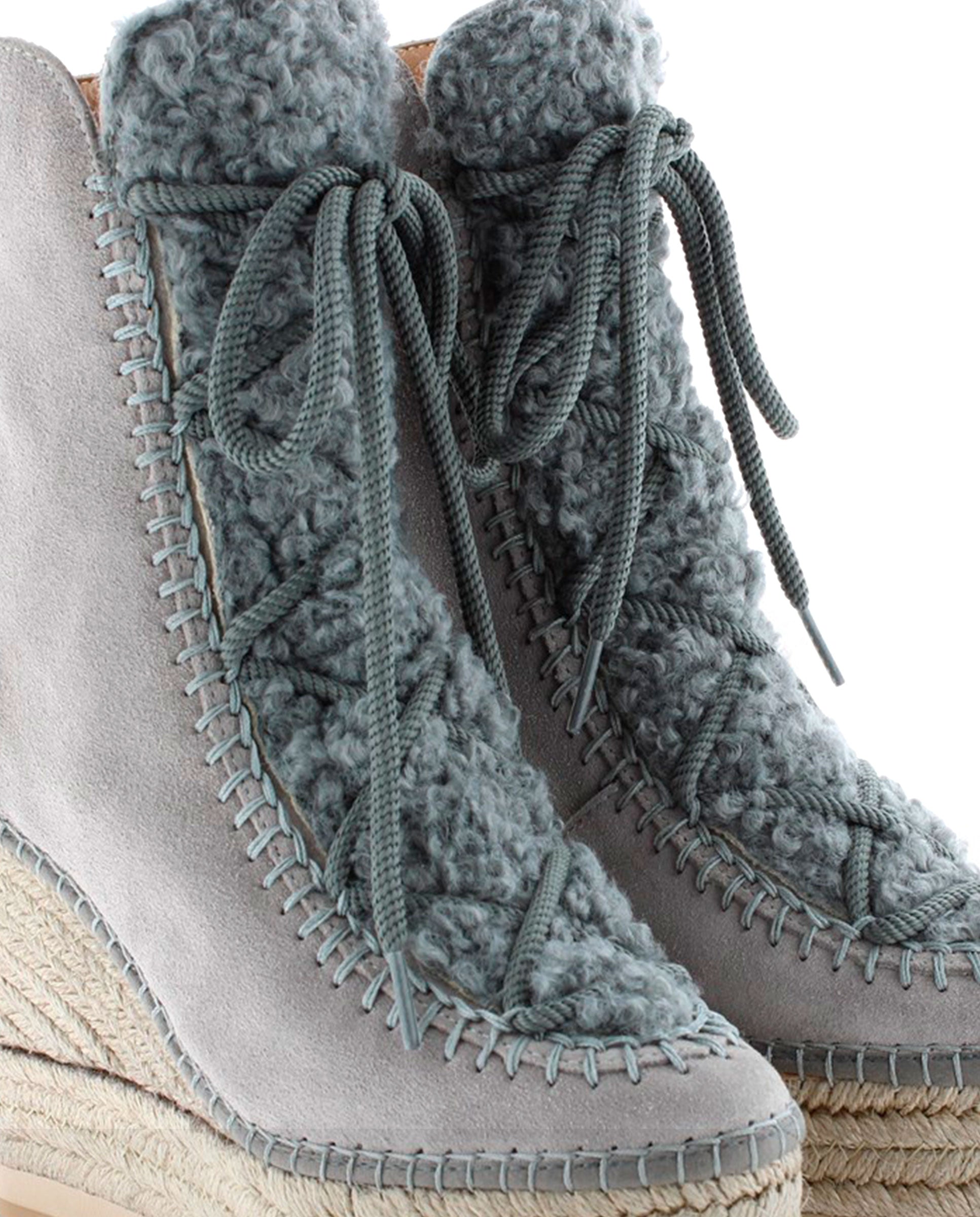 Botin borreguito en serraje gris Tilo 7