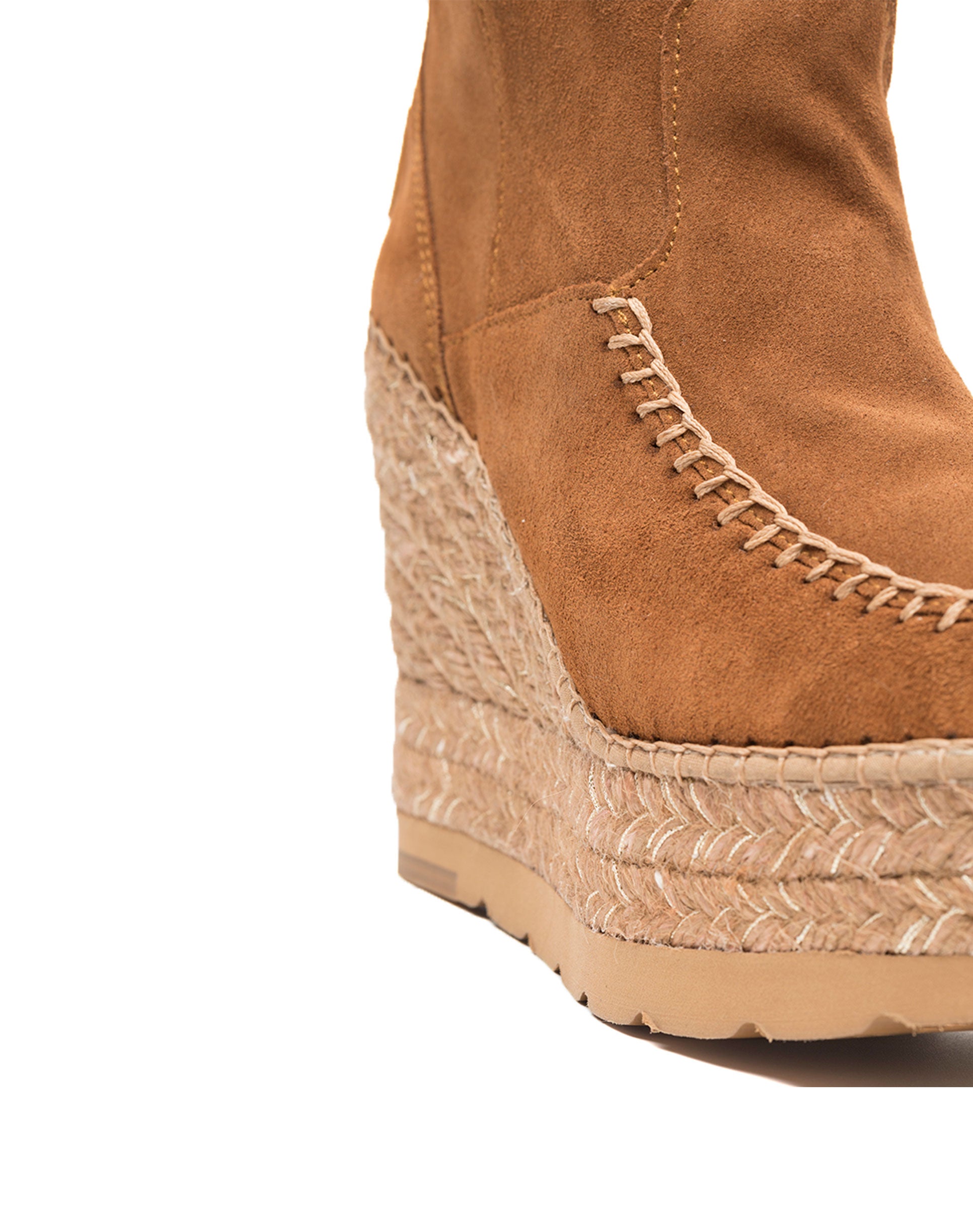 Bota Cowboy en serraje camel Tilo 7