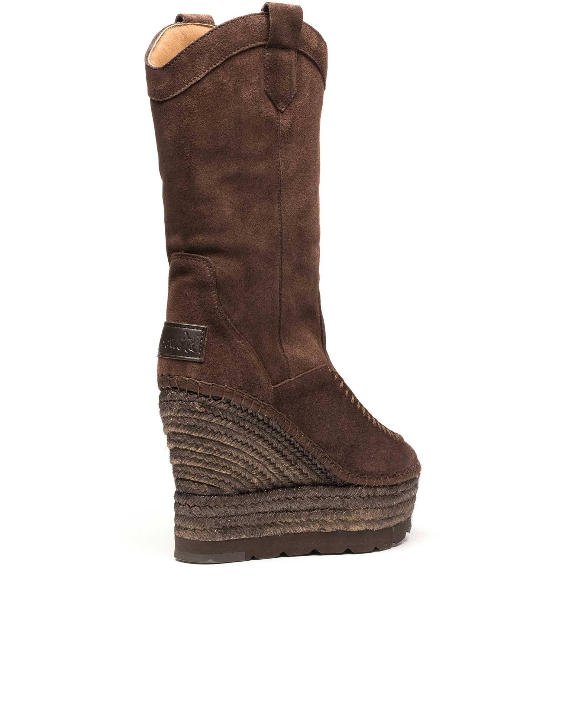 Cowboy boot in split leather Tilo 7