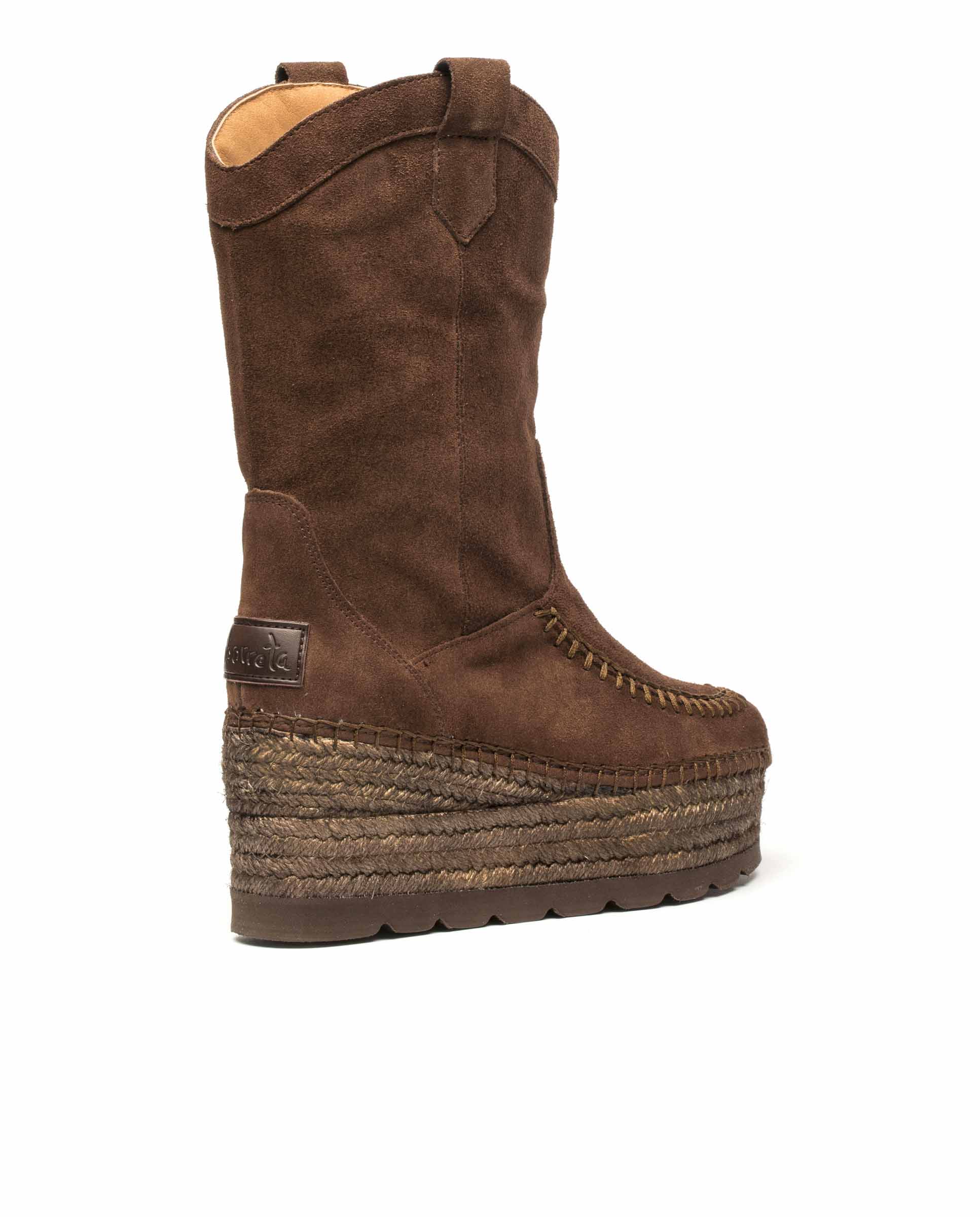 Cowboy boot in Creta head suede
