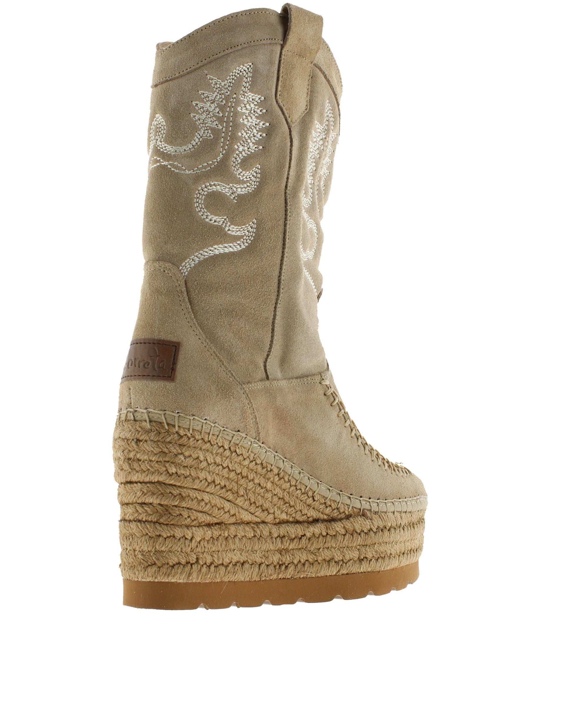 Cowboy boot in sand suede Tilo 5