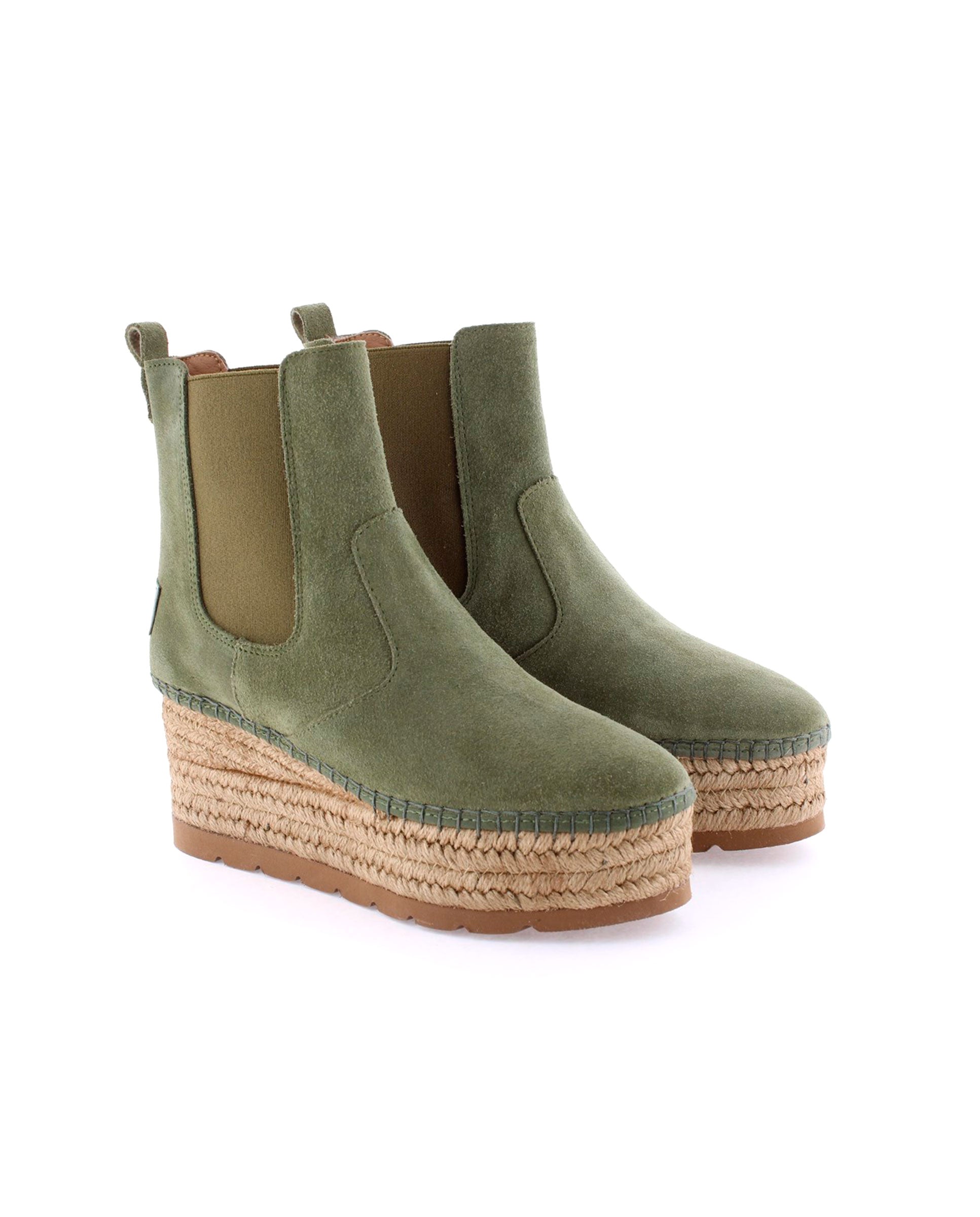 Botin Chelsea en serraje kaki Creta