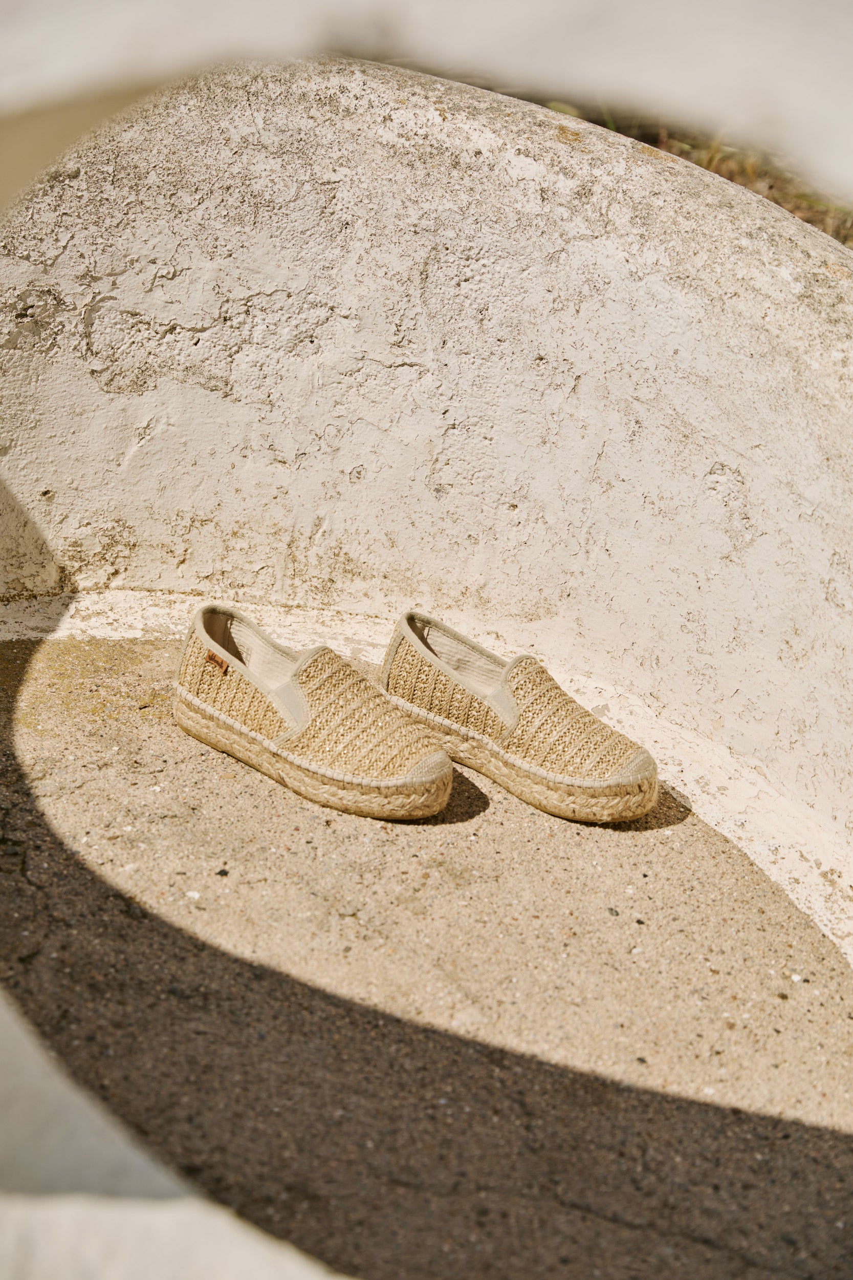 Slipper rafia metal cuerda Merce Doble