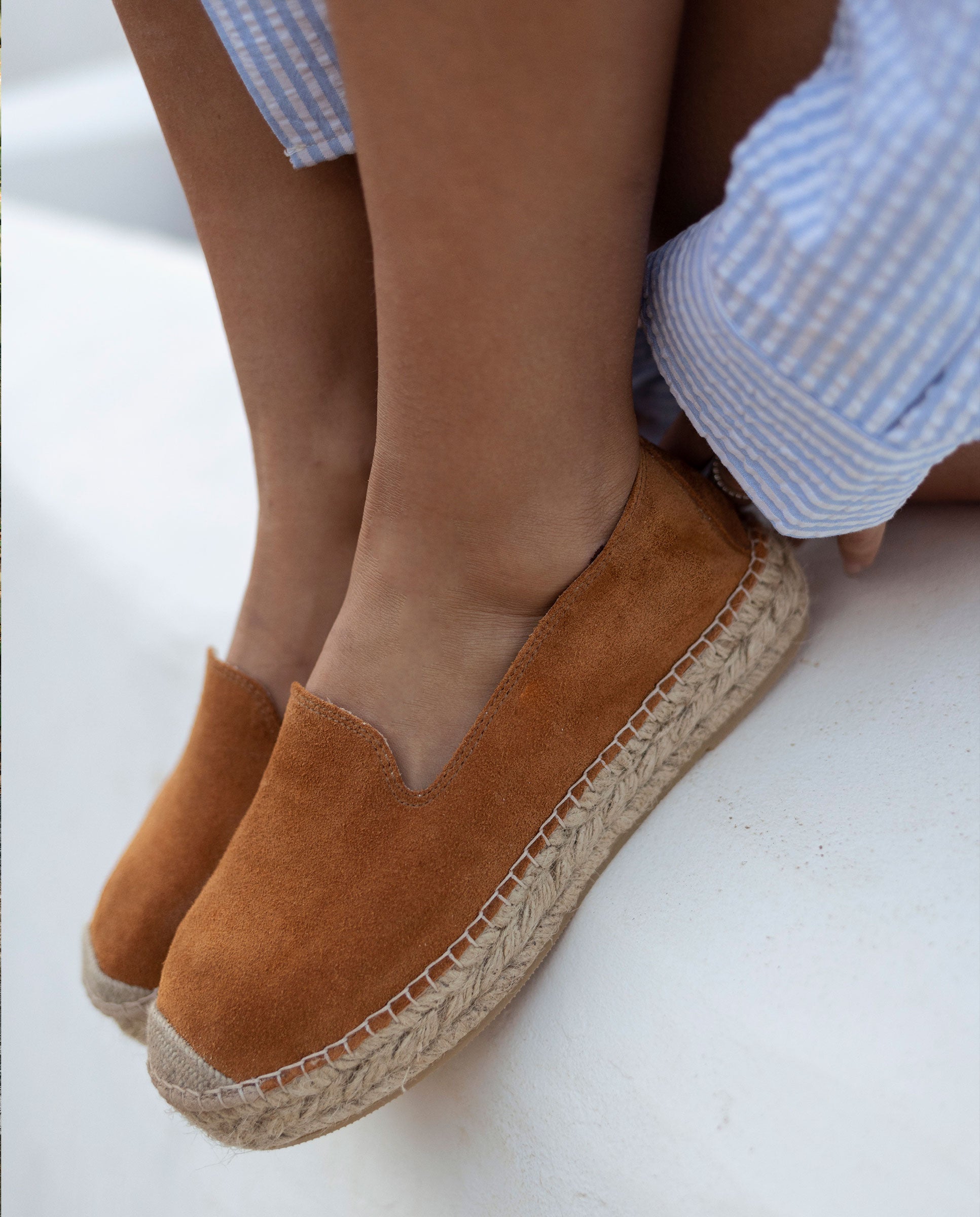 Merce Doble Suede Leather Slippers