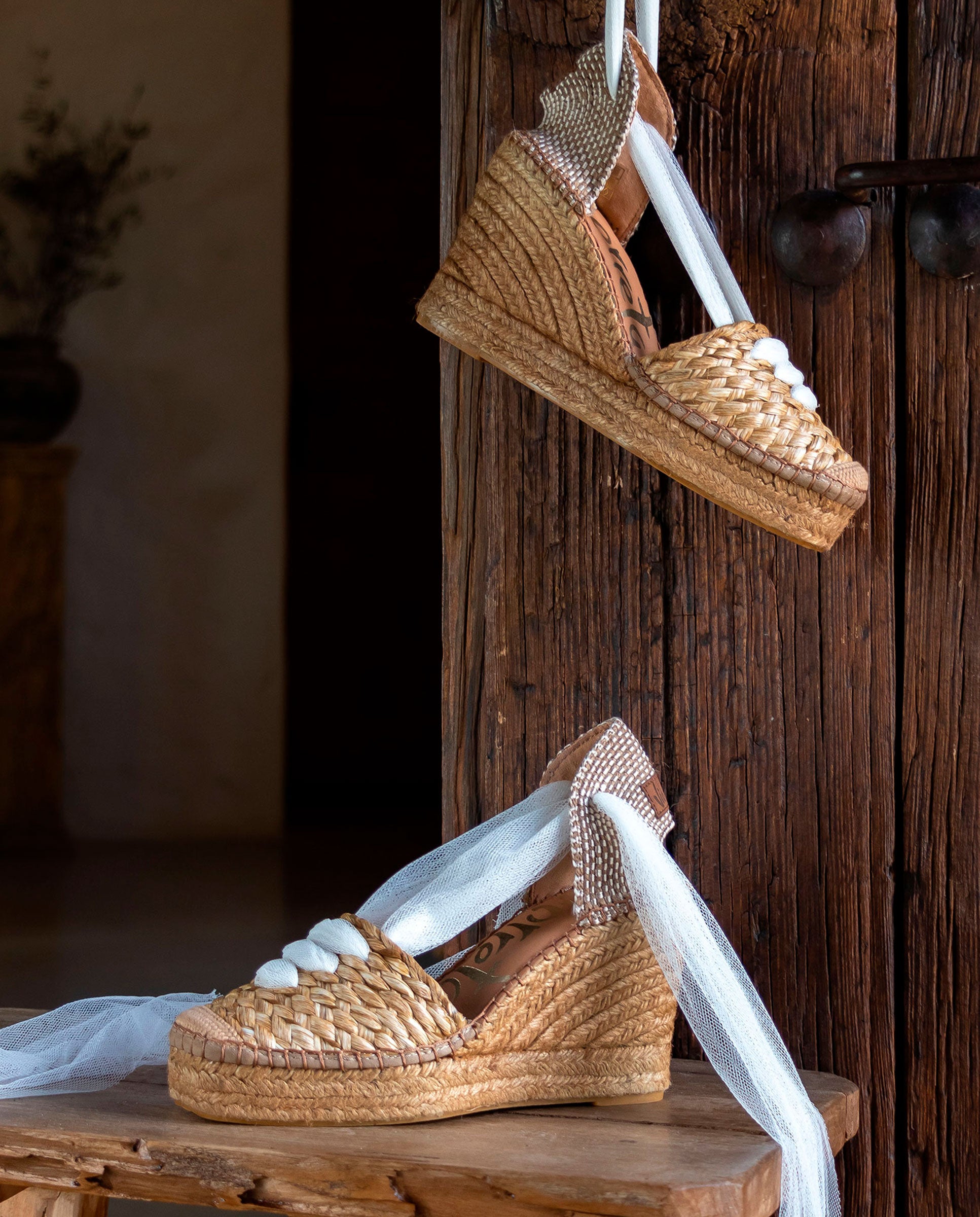 Matisse white raffia sandal