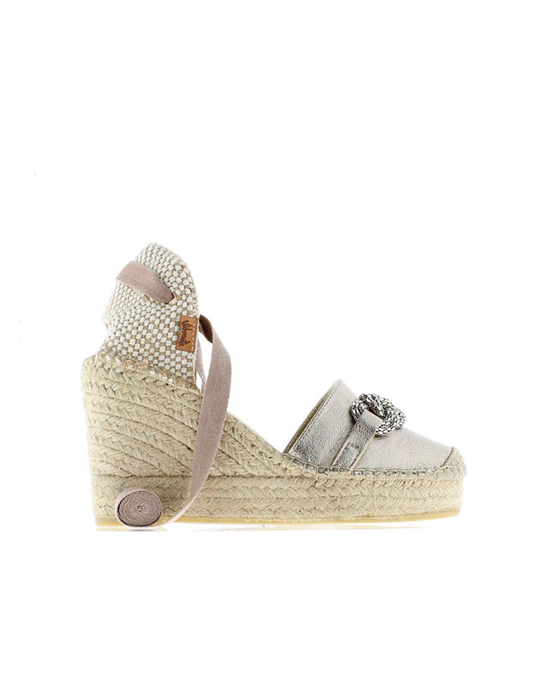 SLIPPER EN NAPA METAL CUERDA PITIUSA