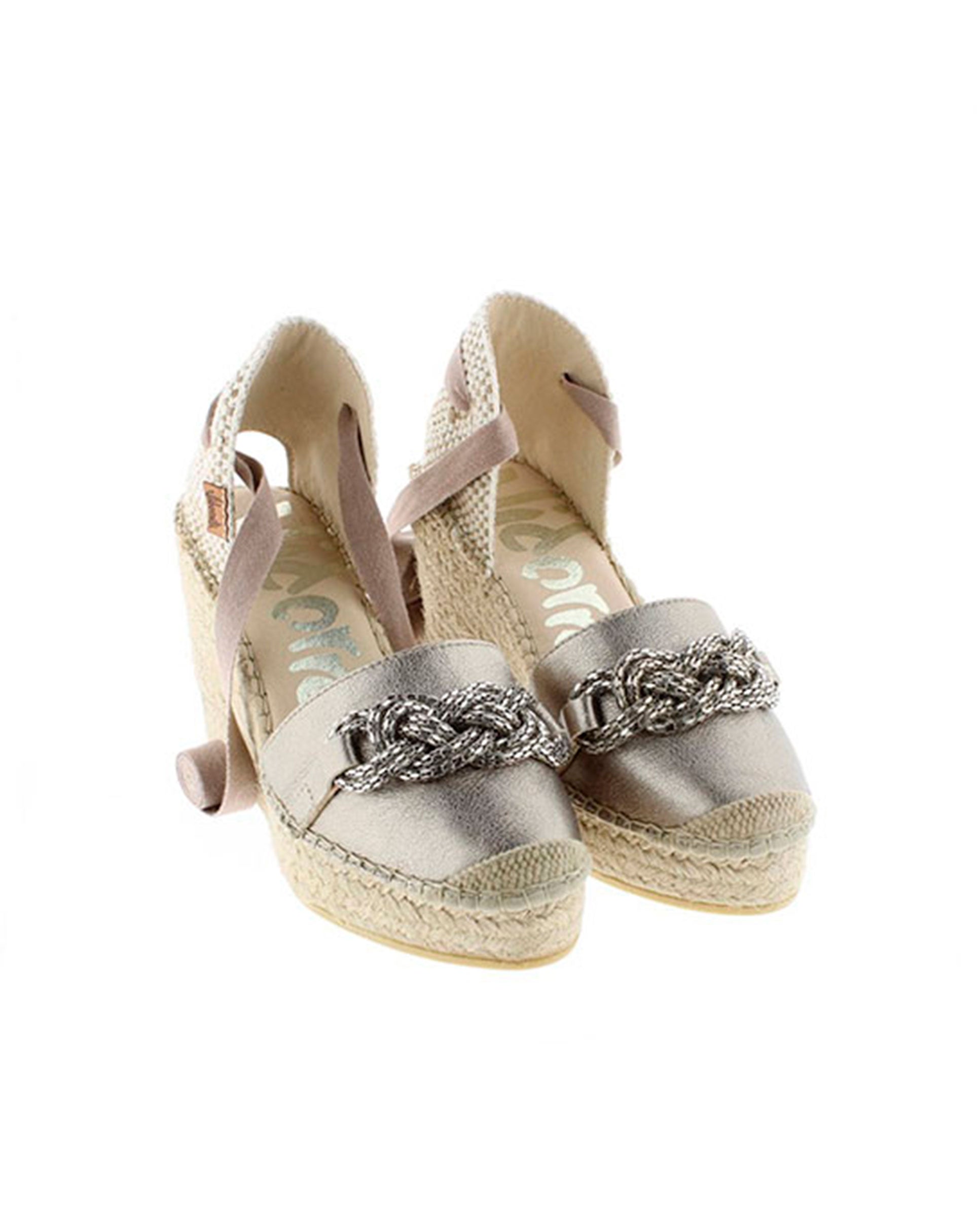 SLIPPER EN NAPA METAL CUERDA PITIUSA