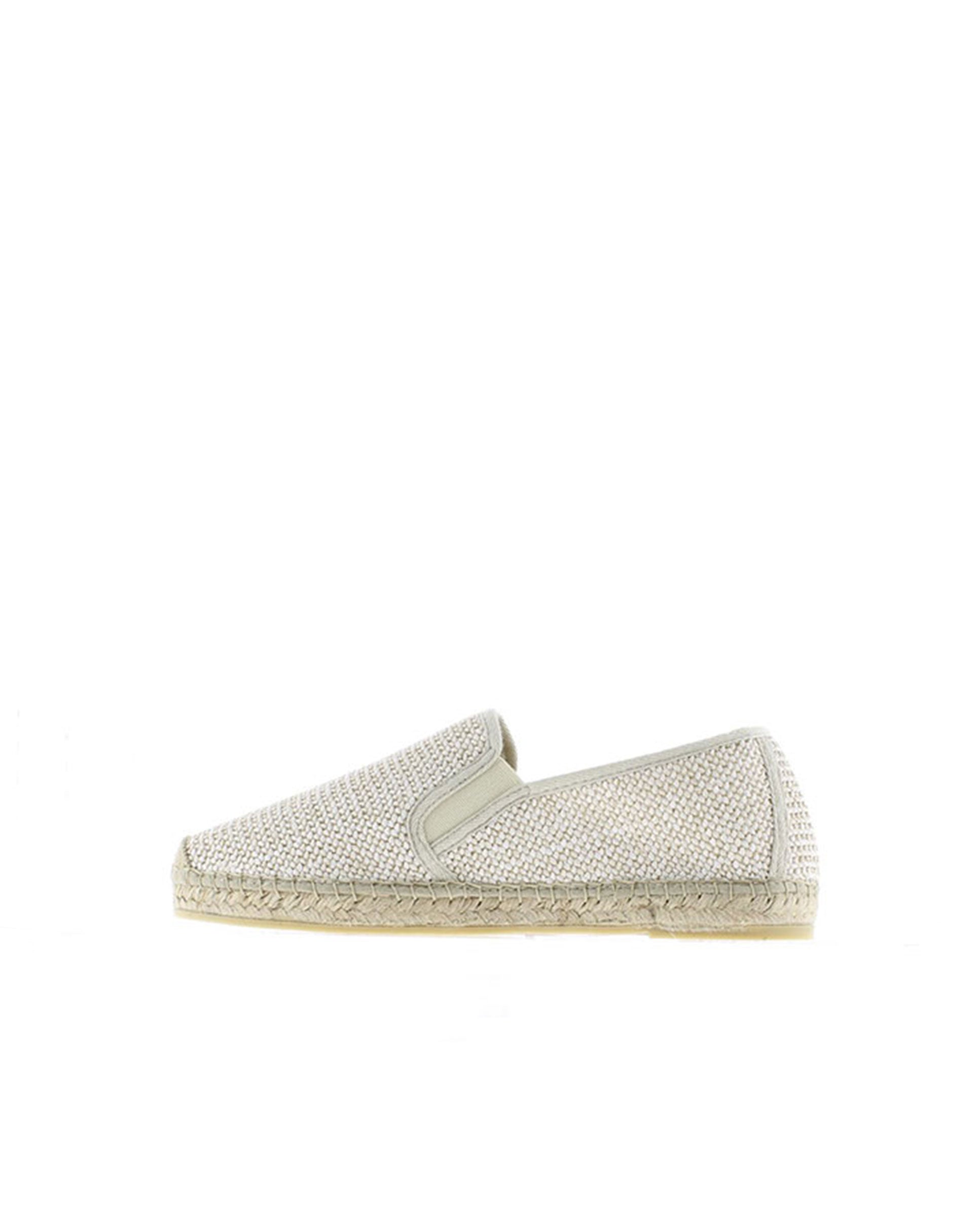SLIPPER EN RAFIA TRENZA CRUDO BORNEO
