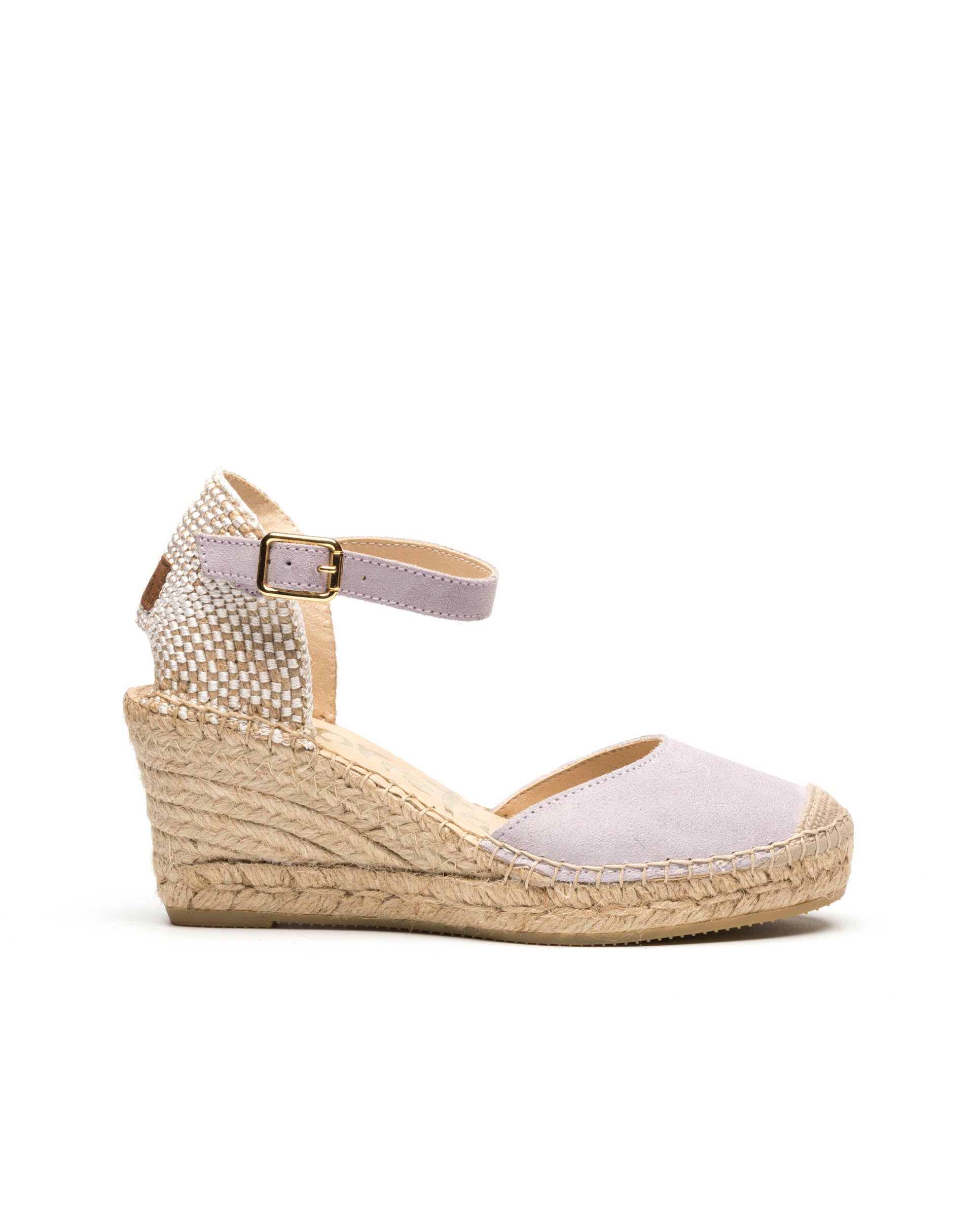 Mauve suede sandal Clavel