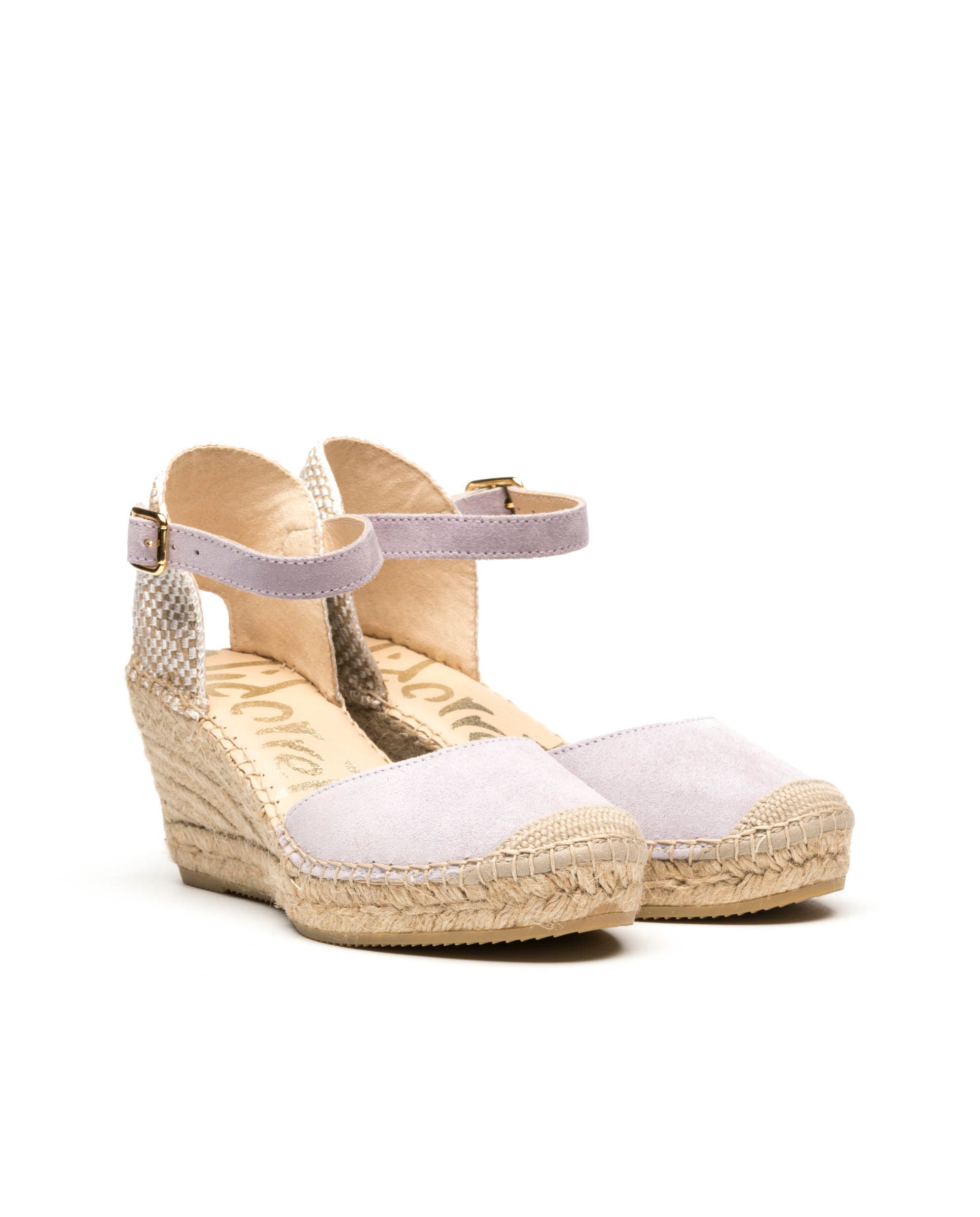 Mauve suede sandal Clavel