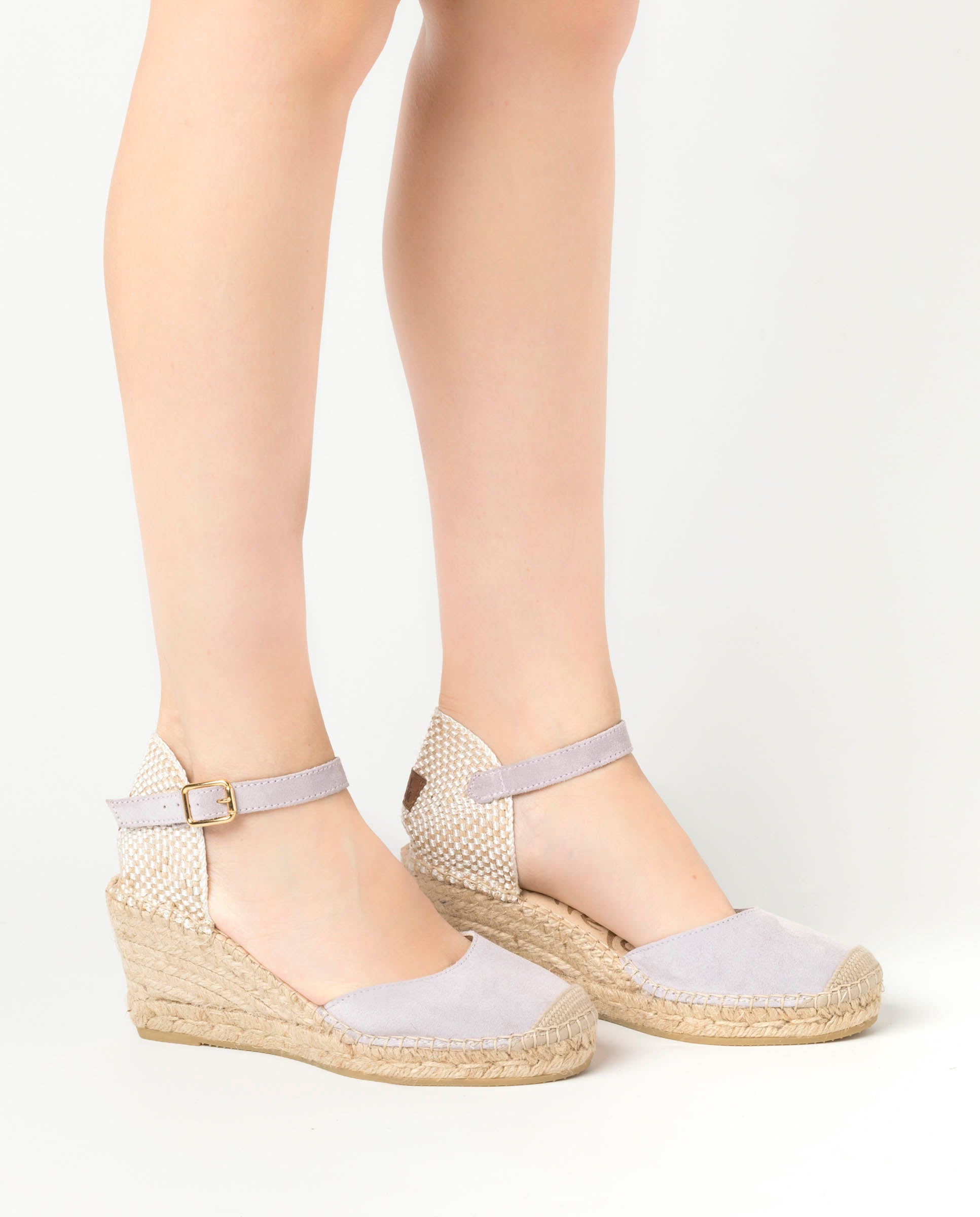 Mauve suede sandal Clavel