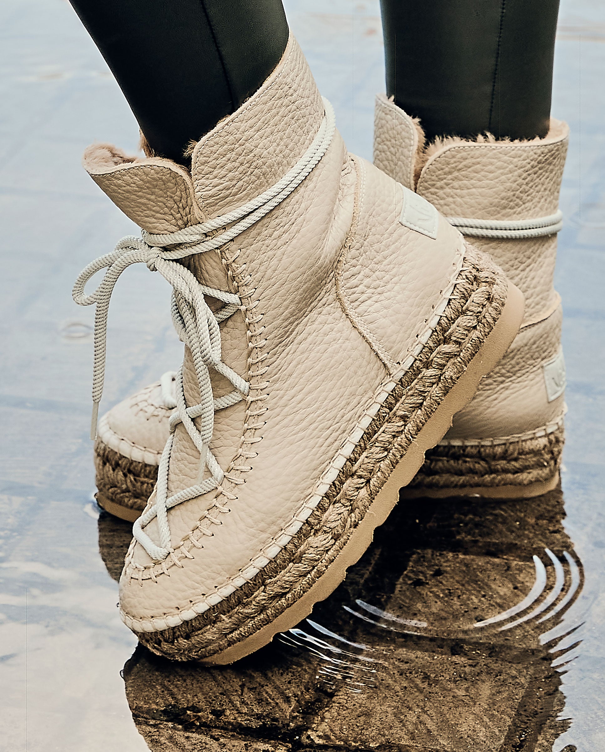 Merce Doble Raw Bost Platform Boot