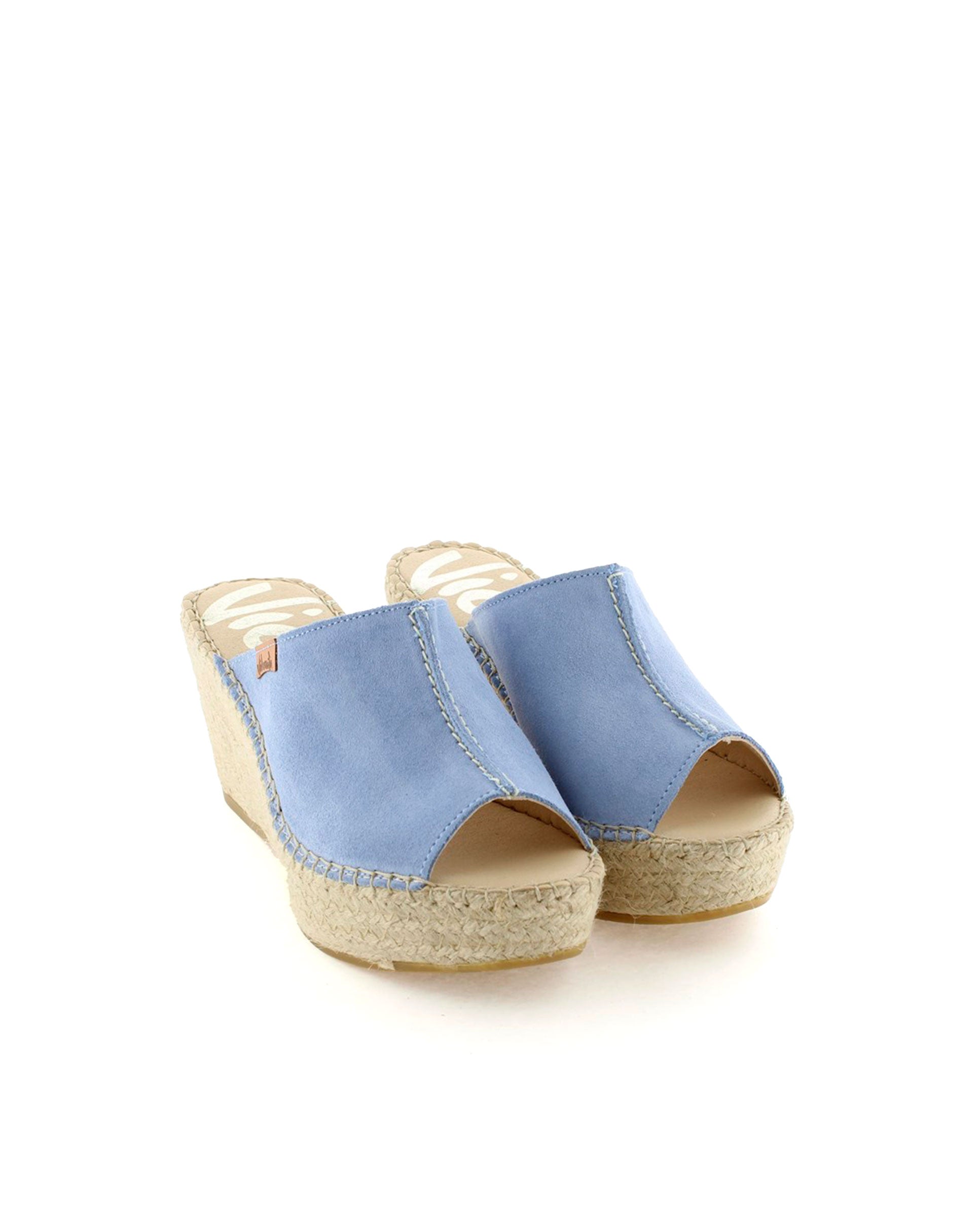 Zueco en serraje jeans Dominica