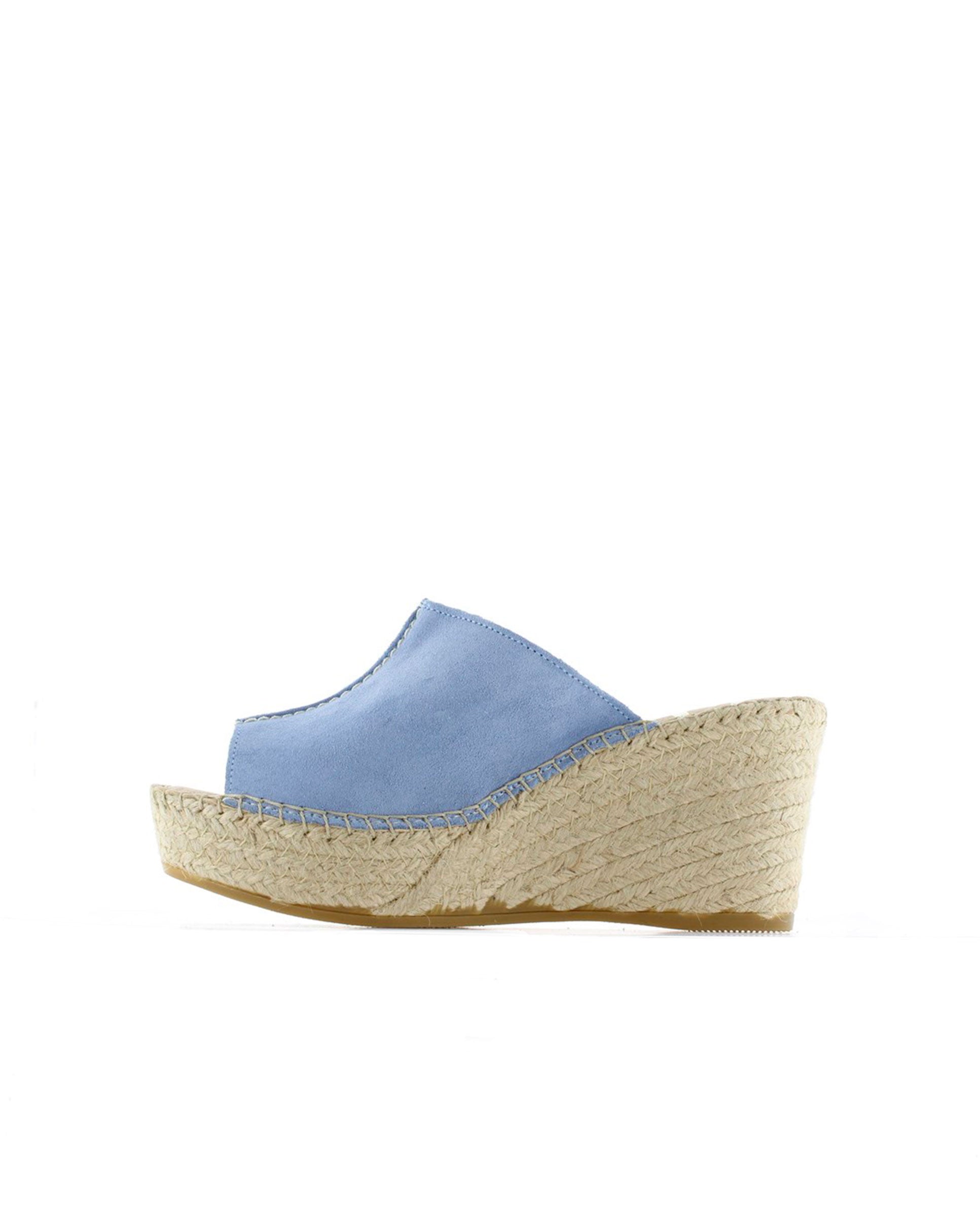 Zueco en serraje jeans Dominica
